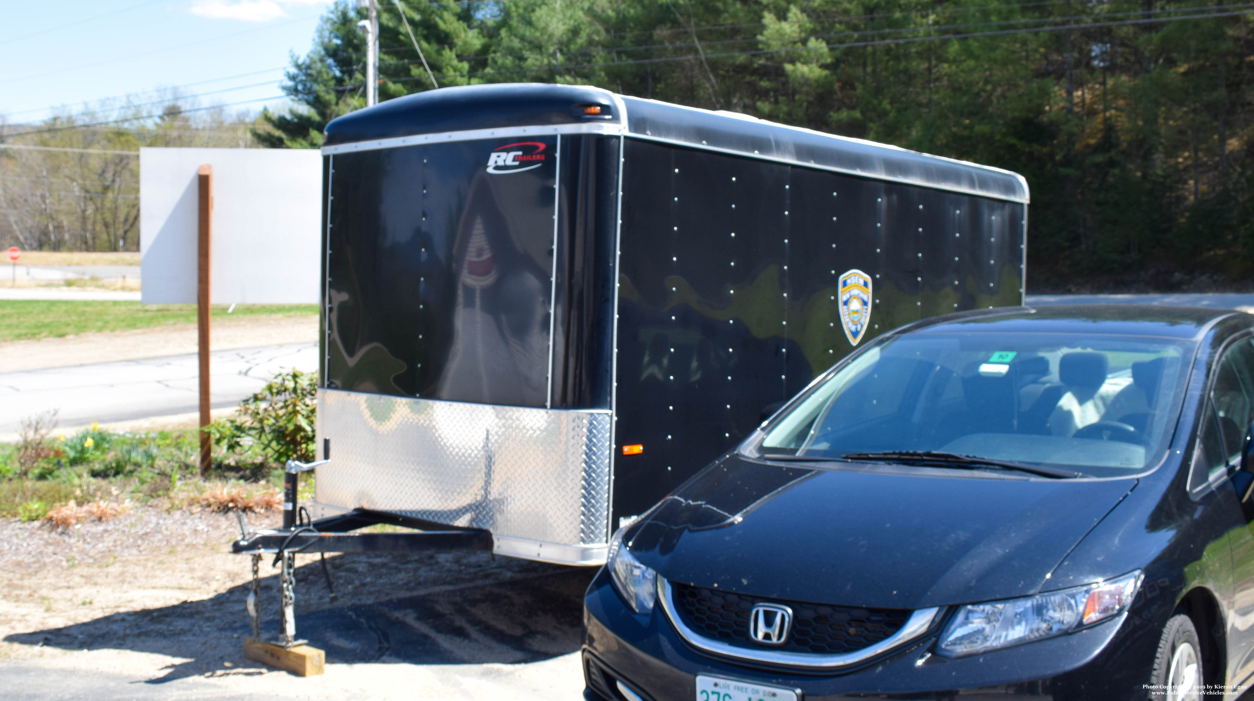 A photo  of New Hampshire Department of Safety
            Emergency Management Trailer, a 1990-2016 RC Trailers             taken by Kieran Egan