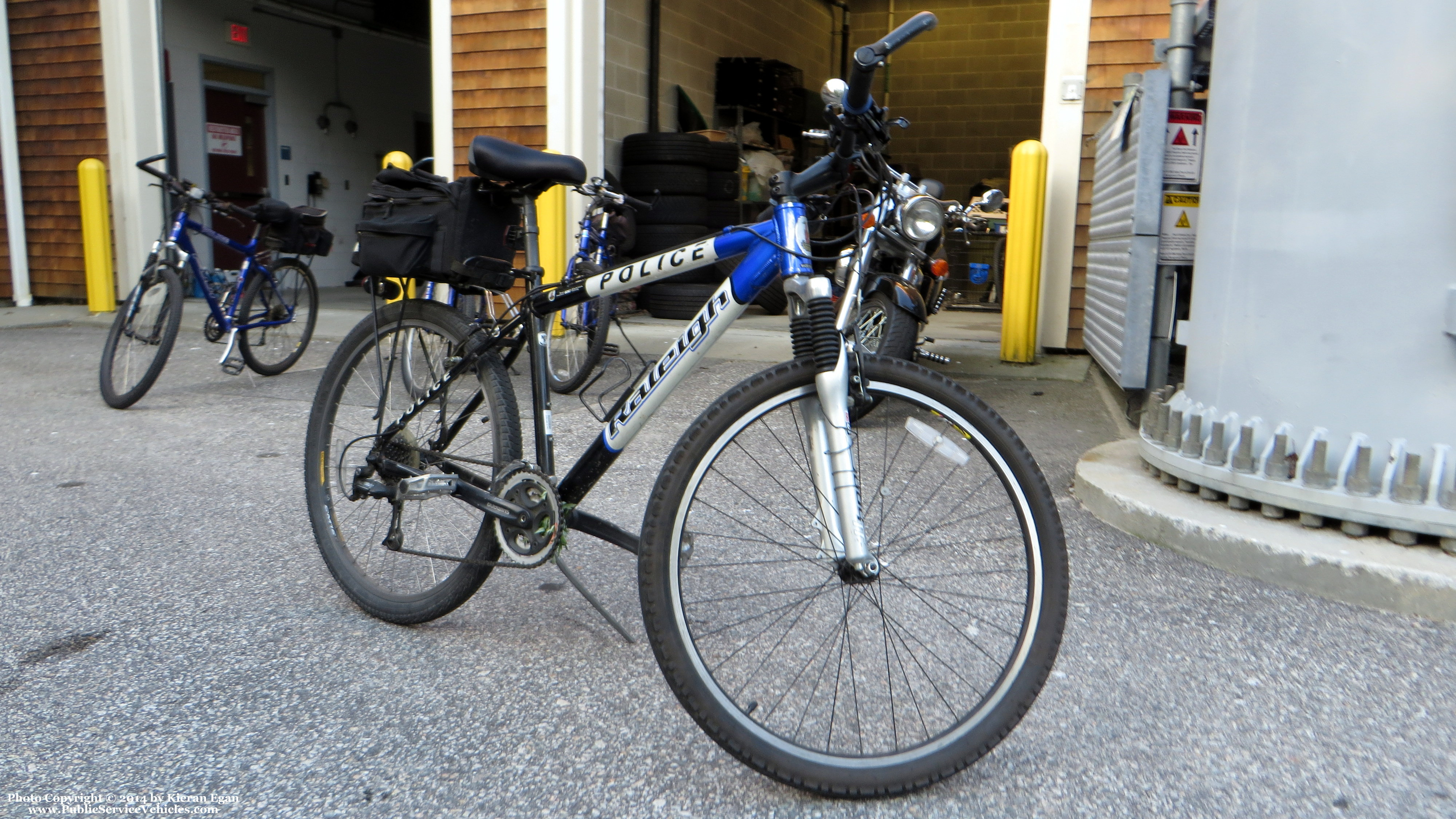 A photo  of Barrington Police
            Bike 3, a 2005 Raleigh Mountain Bicycle             taken by Kieran Egan