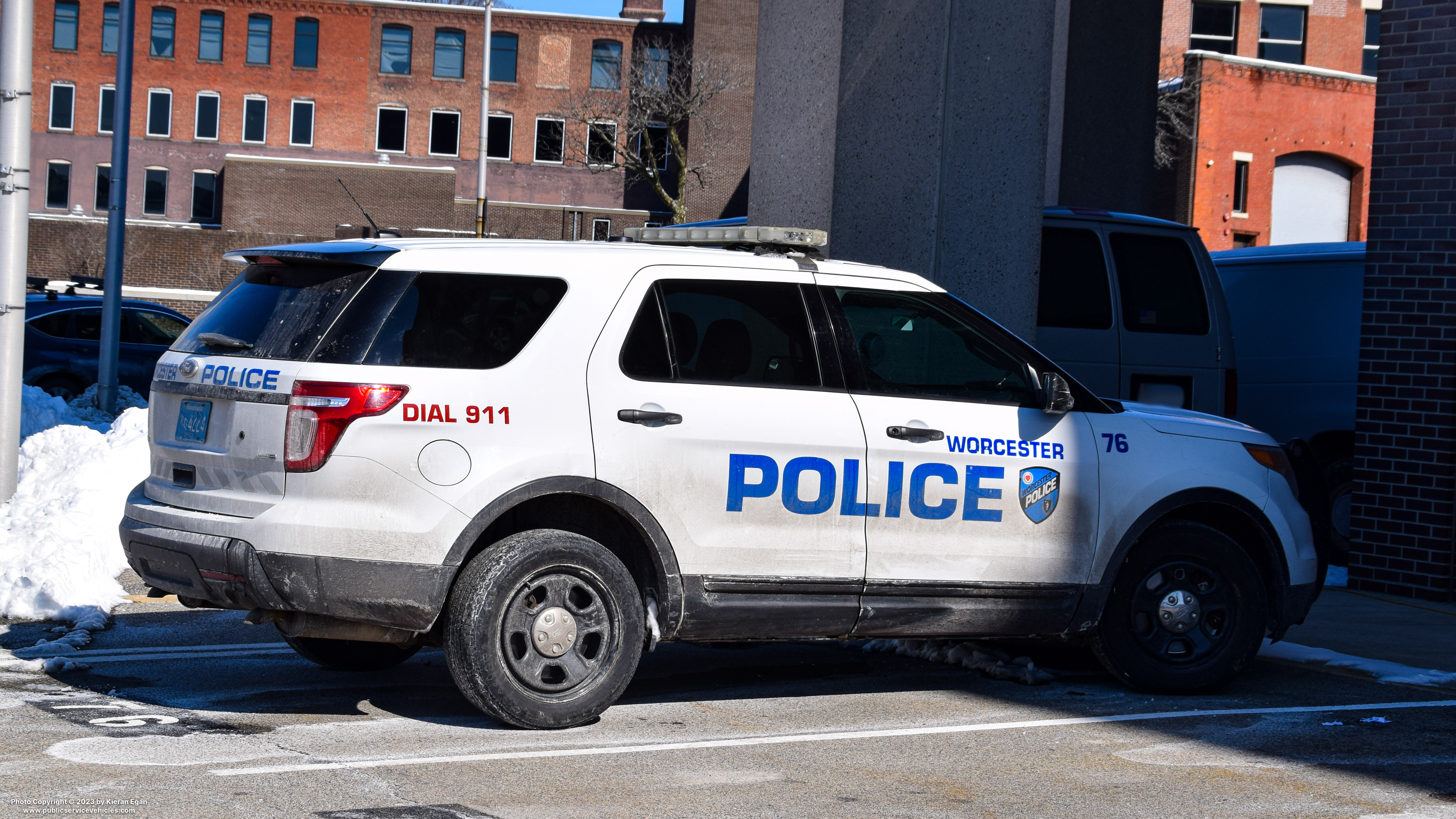 A photo  of Worcester Police
            Cruiser 76, a 2015 Ford Police Interceptor Utility             taken by Kieran Egan