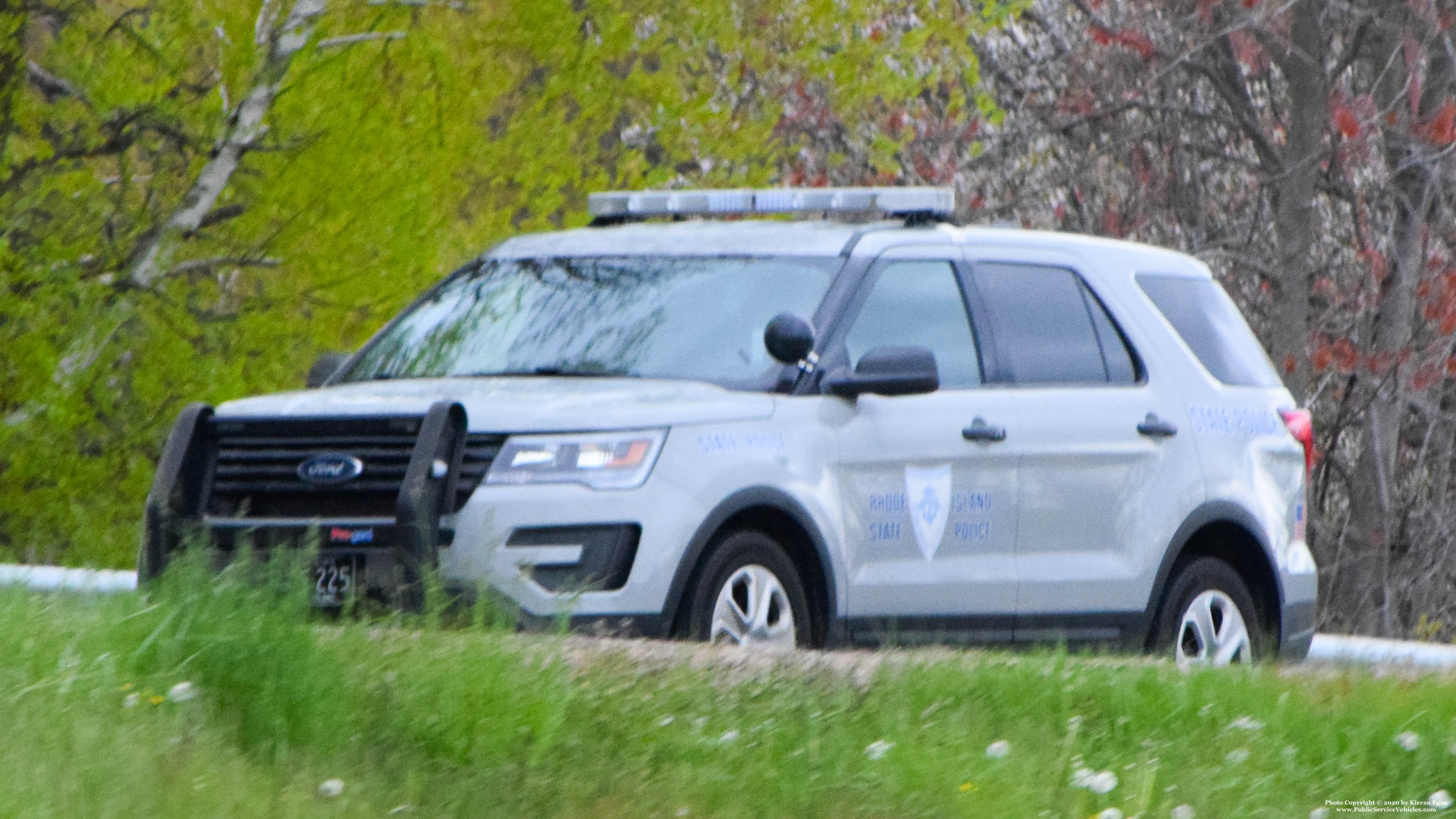 A photo  of Rhode Island State Police
            Cruiser 225, a 2018 Ford Police Interceptor Utility             taken by Kieran Egan