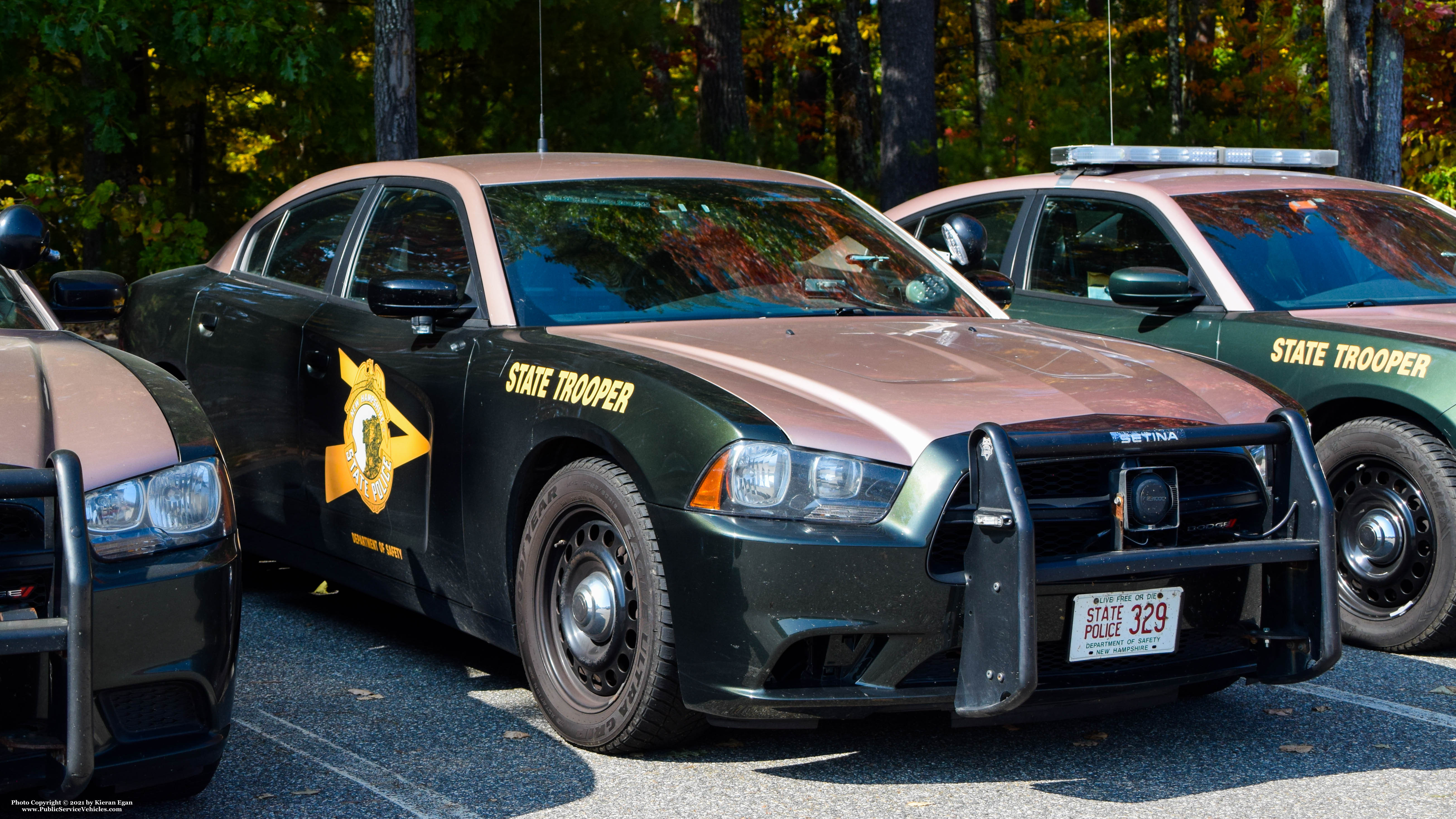 A photo  of New Hampshire State Police
            Cruiser 329, a 2014 Dodge Charger             taken by Kieran Egan