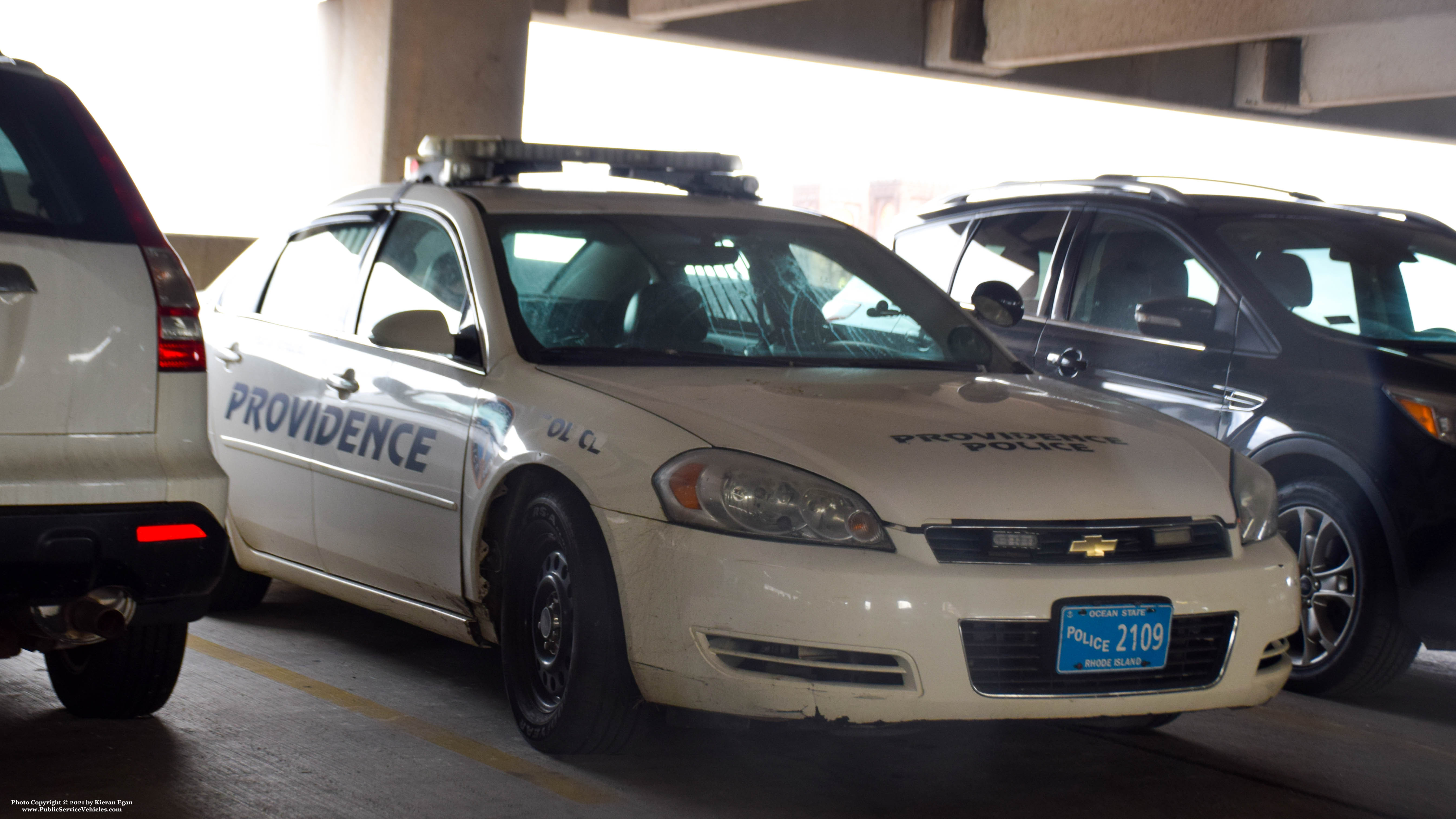A photo  of Providence Police
            Cruiser 2109, a 2006-2013 Chevrolet Impala             taken by Kieran Egan
