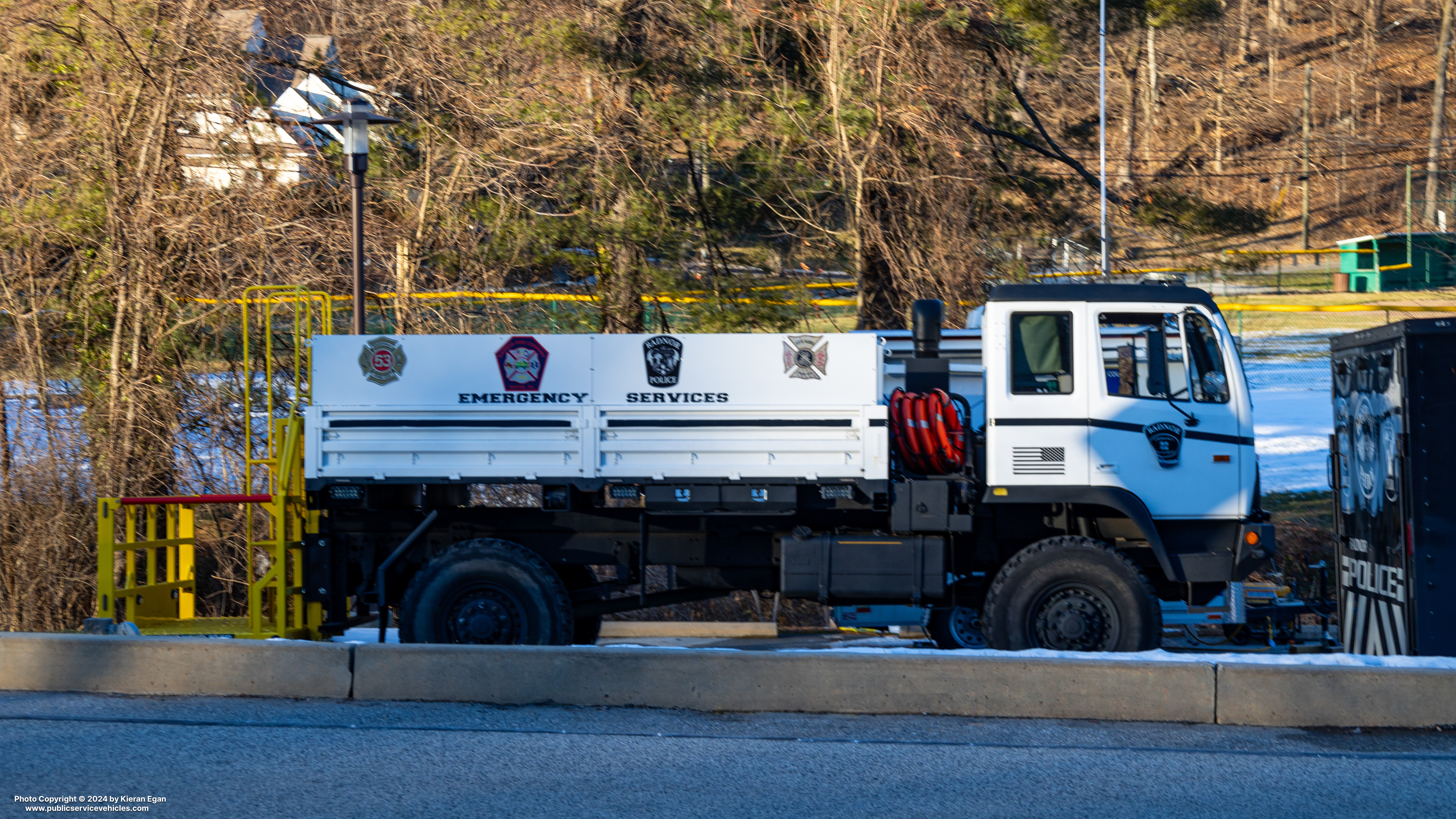 A photo  of Radnor Township Police
            Emergency Services Unit, a 1996-2006 Stewart and Stevenson             taken by Kieran Egan