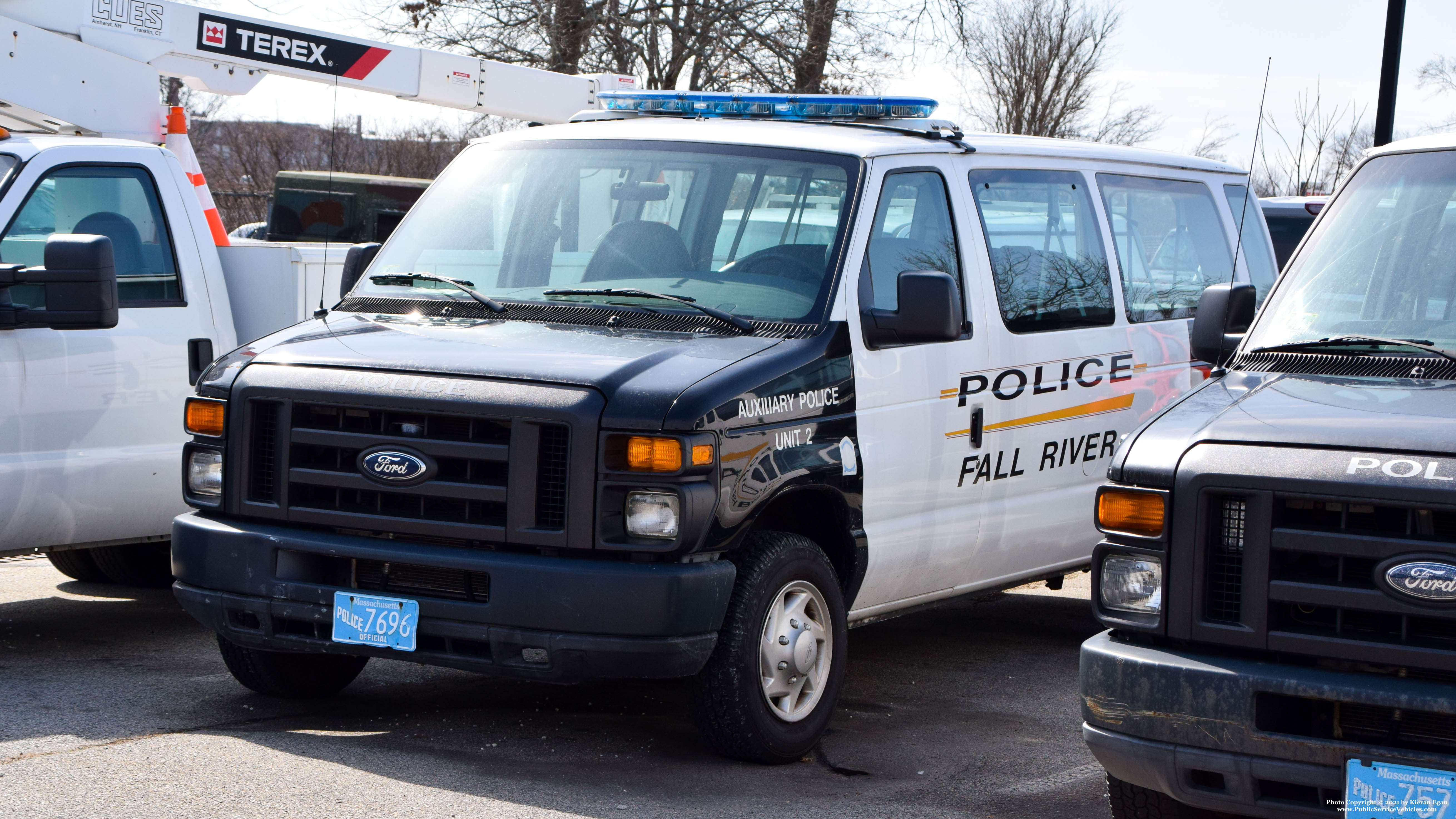 A photo  of Fall River Police
            Auxiliary Police Unit 2, a 2008 Ford E-350             taken by Kieran Egan