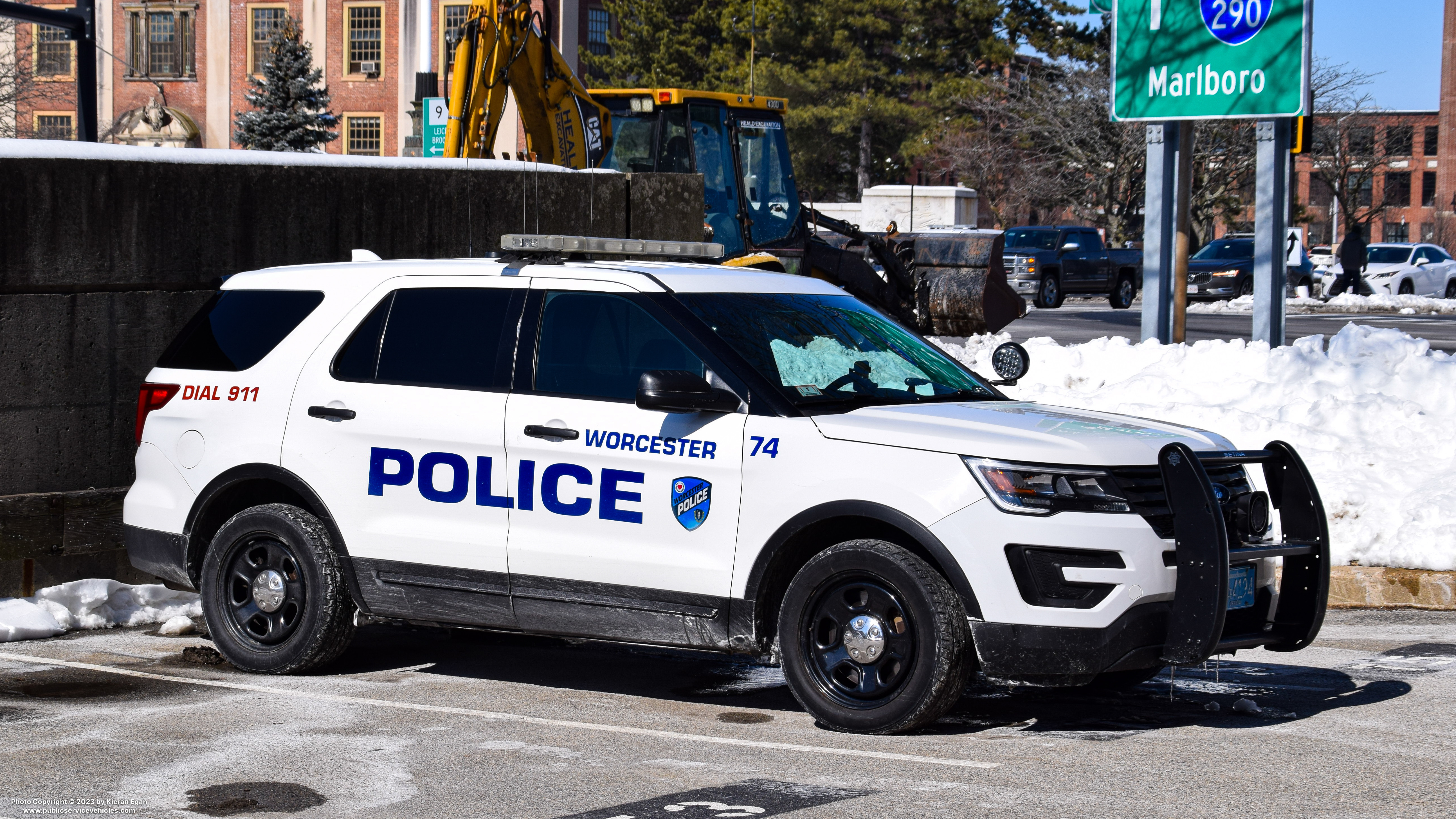 A photo  of Worcester Police
            Cruiser 75, a 2017 Ford Police Interceptor Utility             taken by Kieran Egan