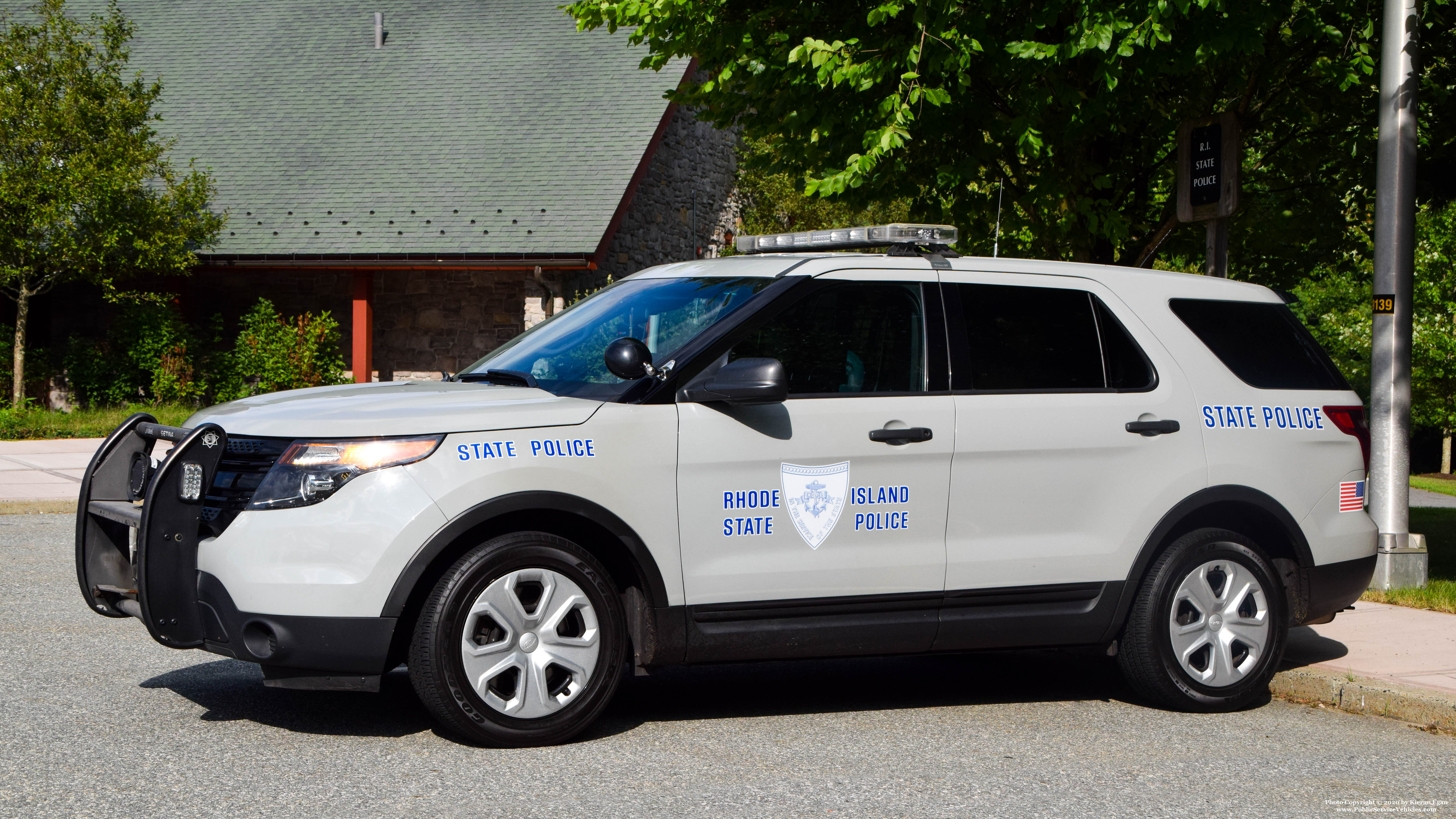 A photo  of Rhode Island State Police
            Cruiser 166, a 2013 Ford Police Interceptor Utility             taken by Kieran Egan