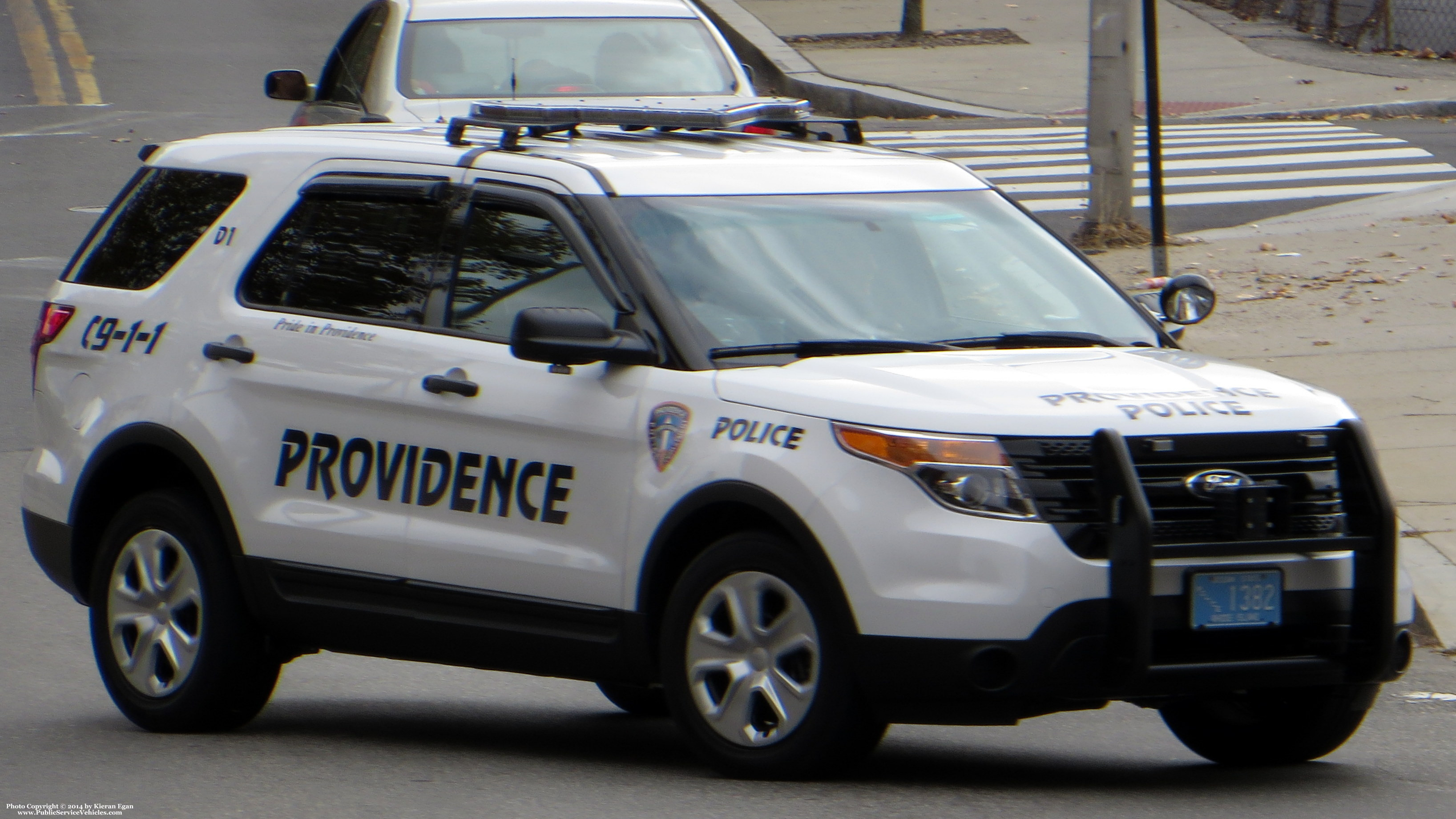A photo  of Providence Police
            Cruiser 1382, a 2014 Ford Police Interceptor Utility             taken by Kieran Egan