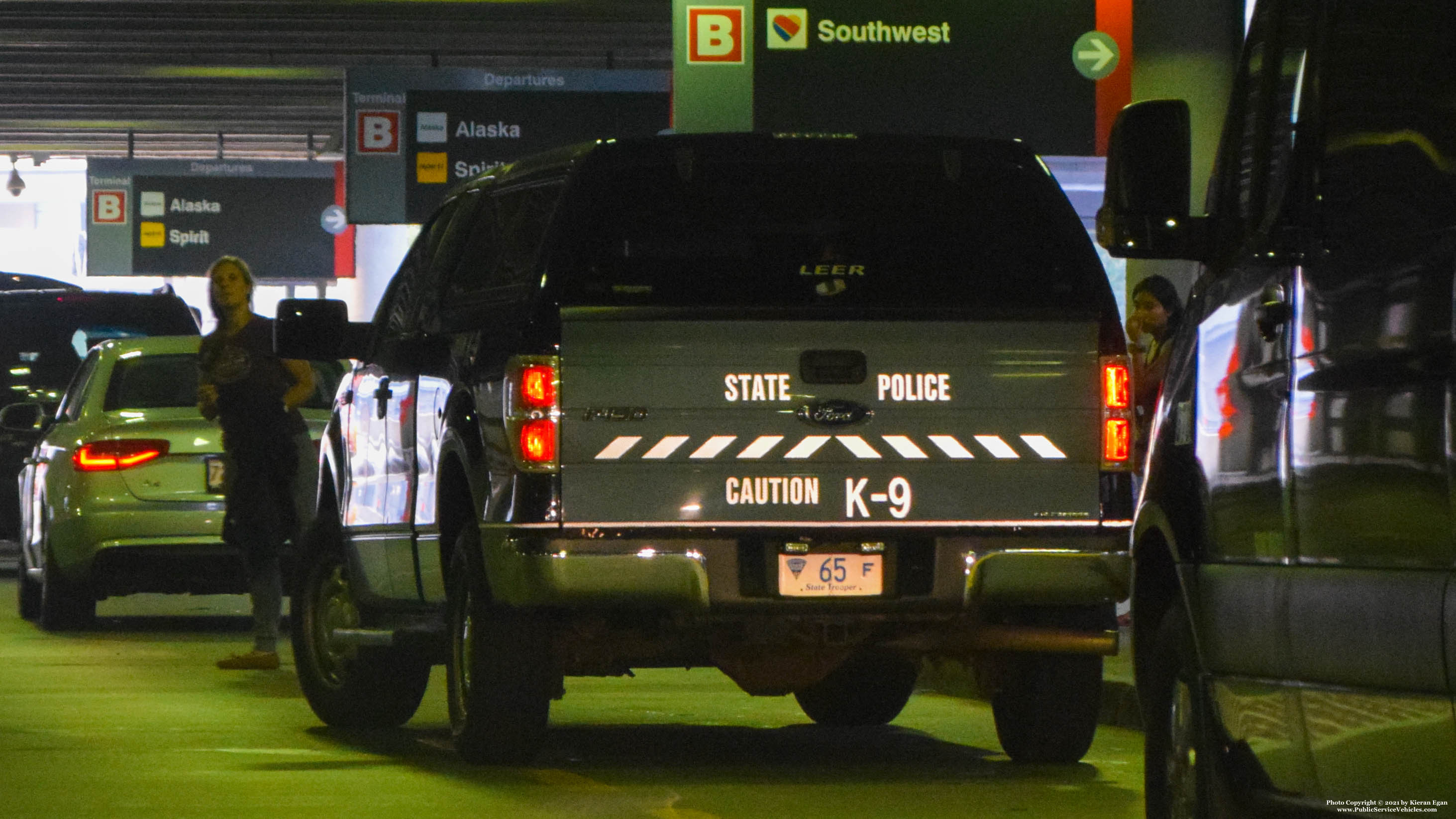 A photo  of Massachusetts State Police
            Cruiser 65F, a 2014 Ford F-150             taken by Kieran Egan