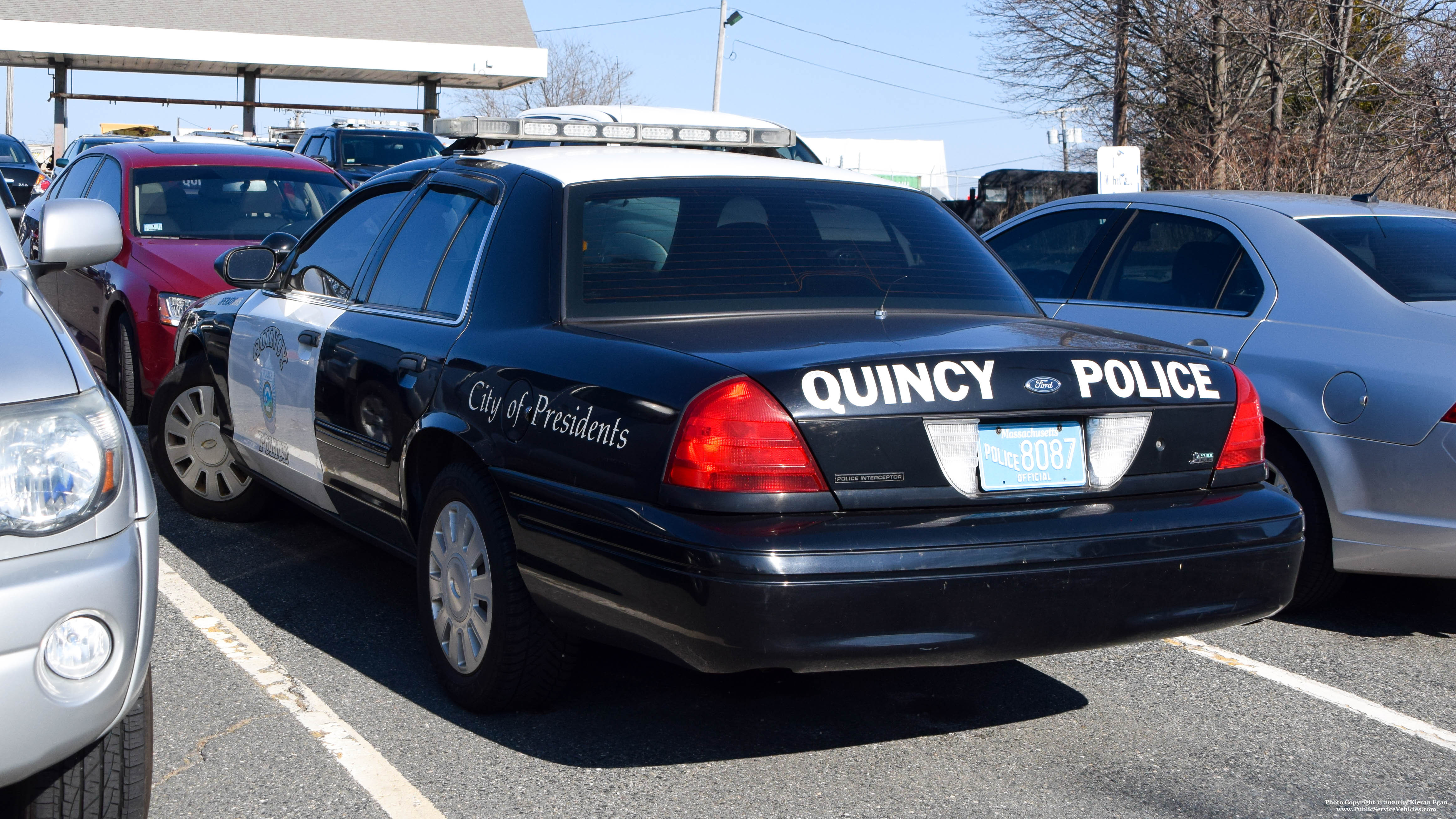 A photo  of Quincy Police
            Special Operations Unit, a 2009 Ford Crown Victoria Police Interceptor             taken by Kieran Egan