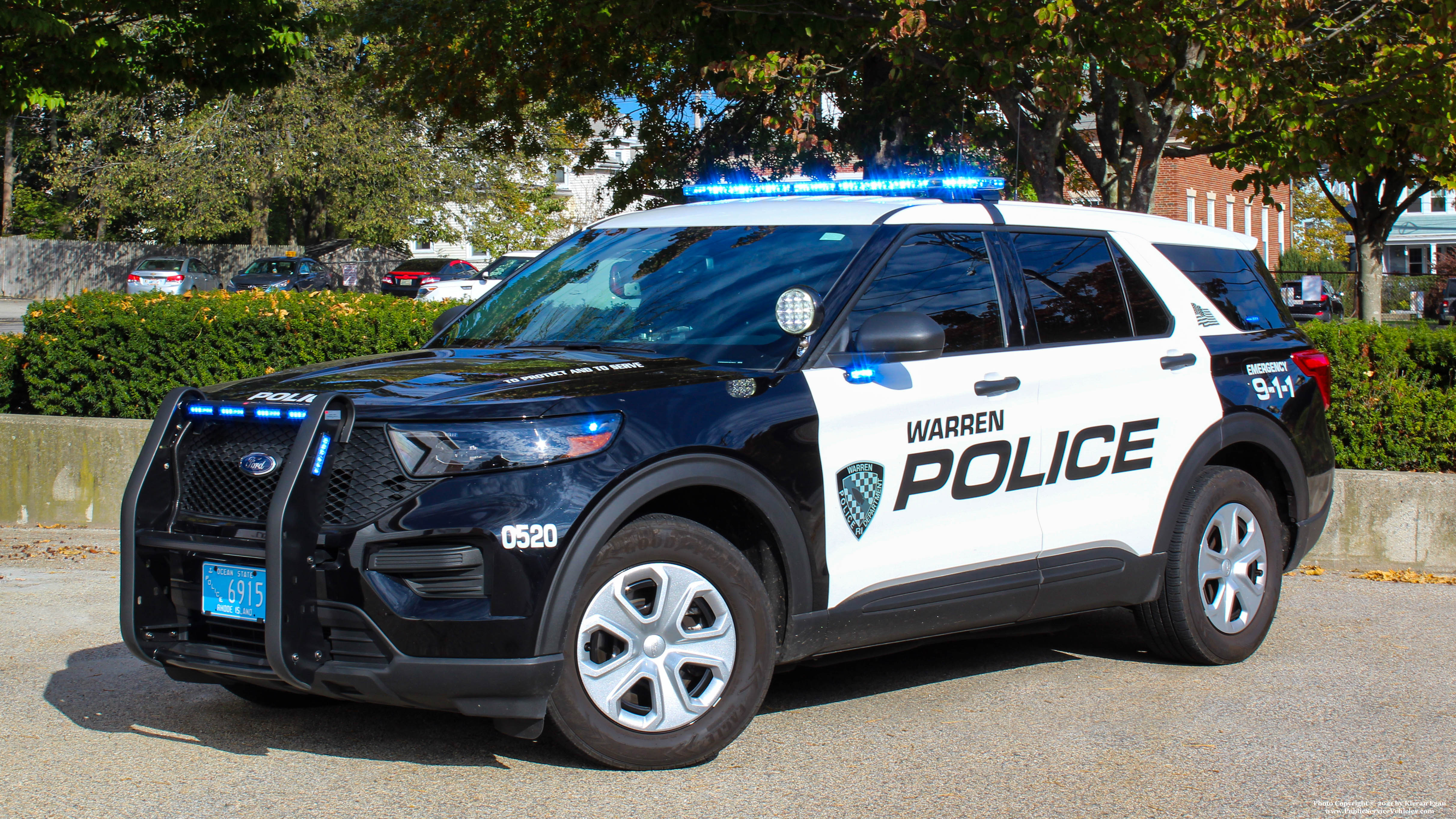 A photo  of Warren Police
            Cruiser 0520, a 2020 Ford Police Interceptor Utility             taken by Kieran Egan