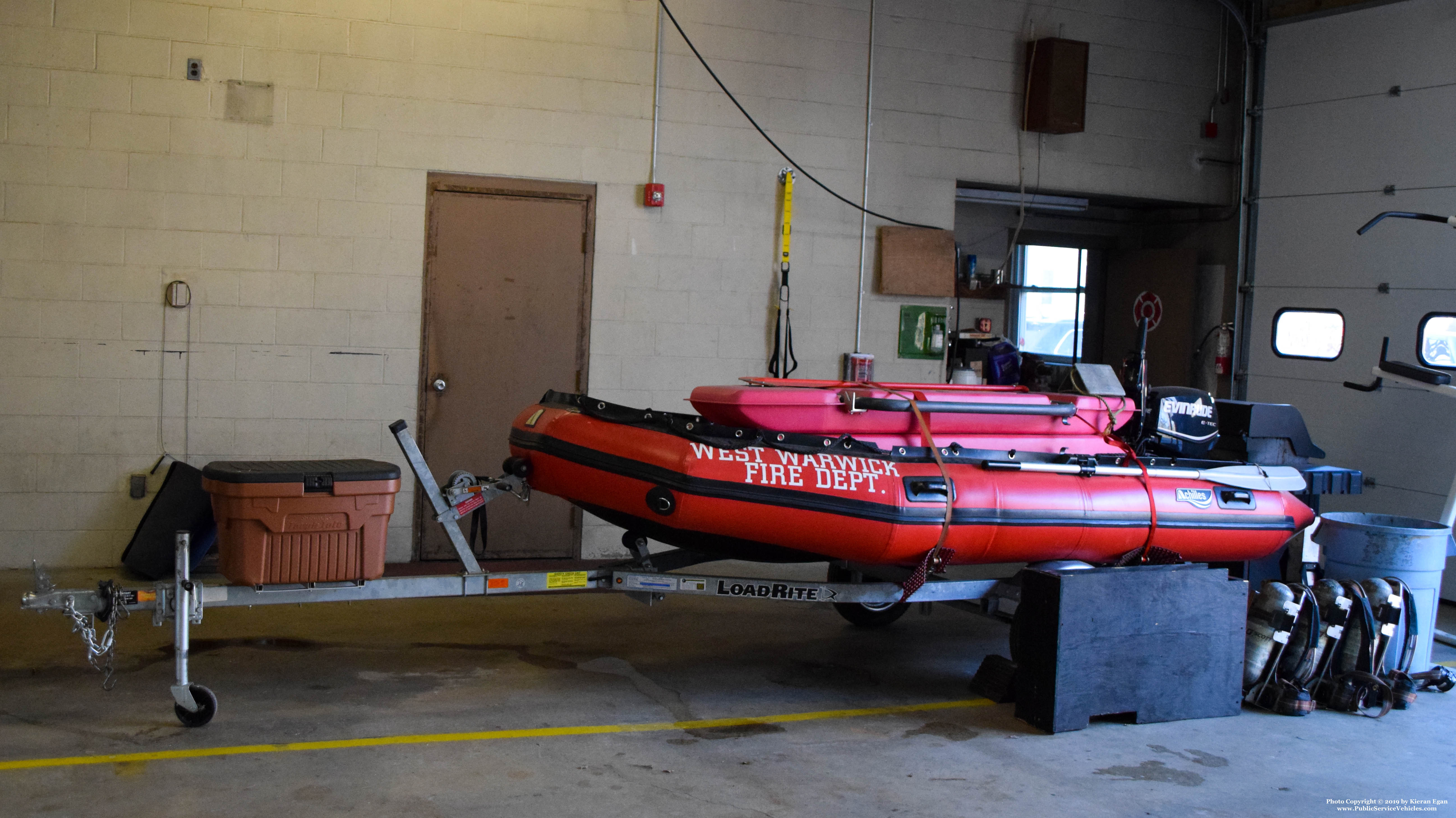 A photo  of West Warwick Fire
            Marine 1, a 2019 Achilles Inflatable Crafts FRB-104             taken by Kieran Egan