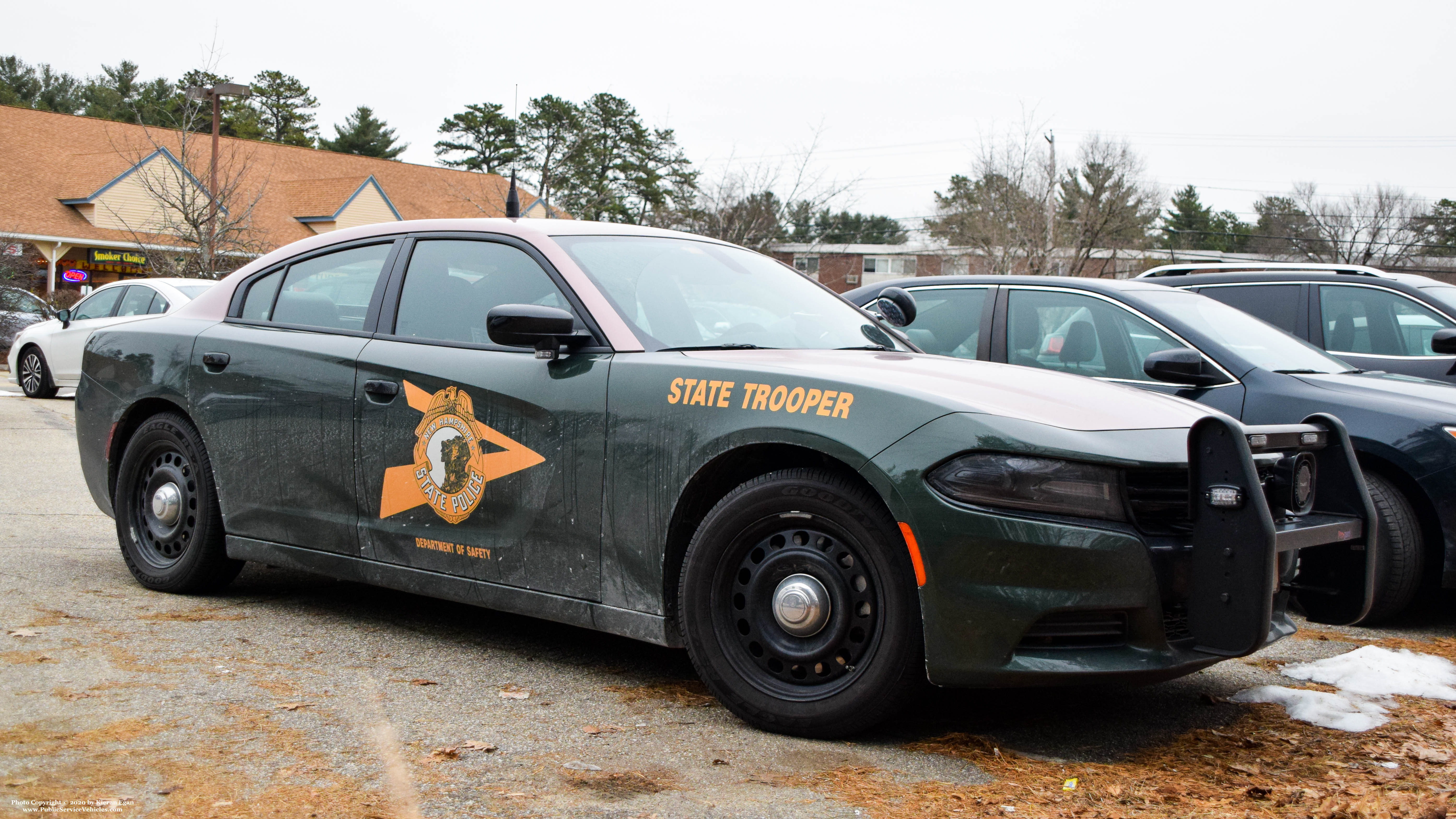 A photo  of New Hampshire State Police
            Cruiser 742, a 2018 Dodge Charger             taken by Kieran Egan