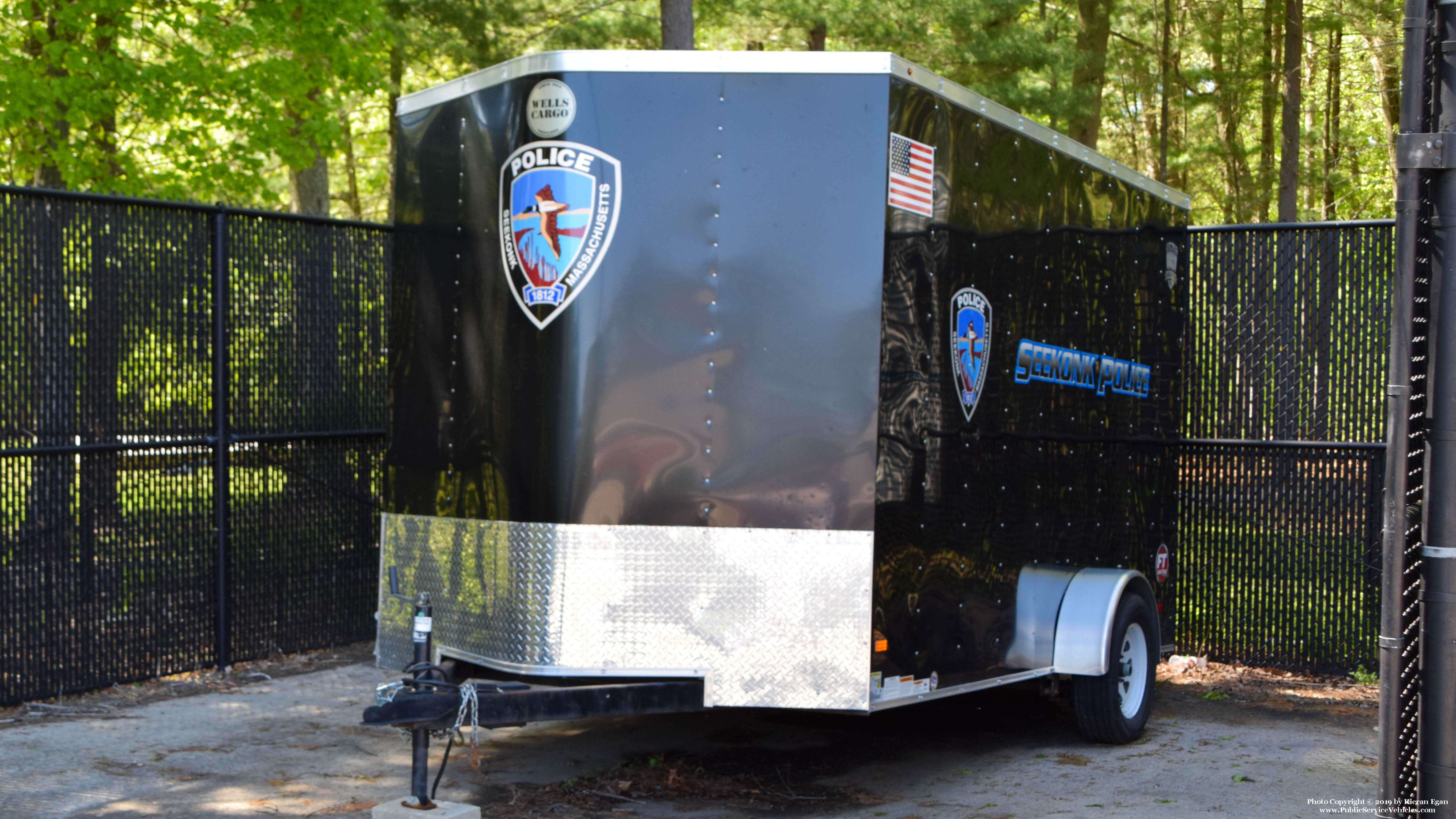 A photo  of Seekonk Police
            Trailer, a 2010-2019 Wells Cargo             taken by Kieran Egan