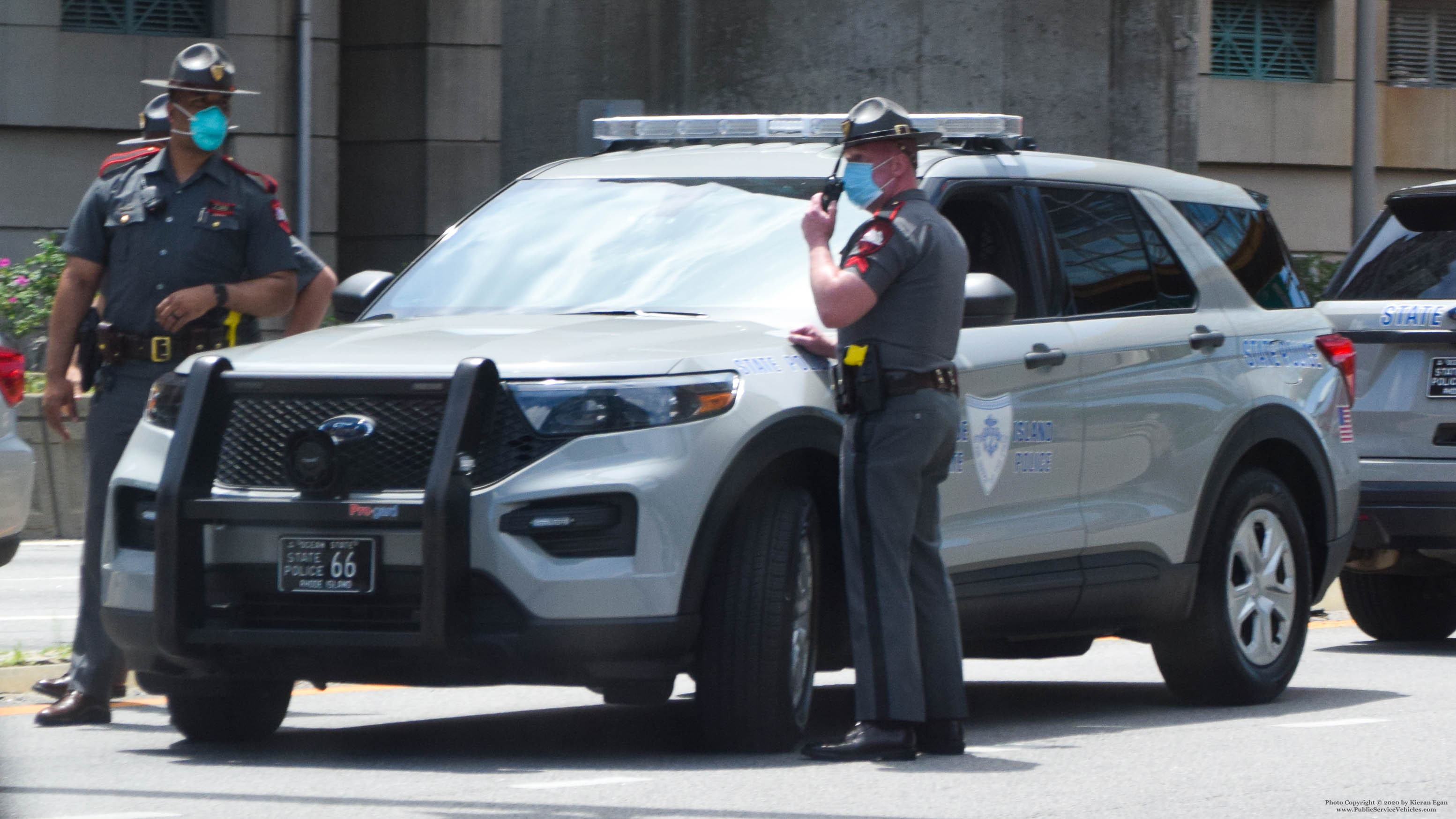 A photo  of Rhode Island State Police
            Cruiser 66, a 2020 Ford Police Interceptor Utility             taken by Kieran Egan