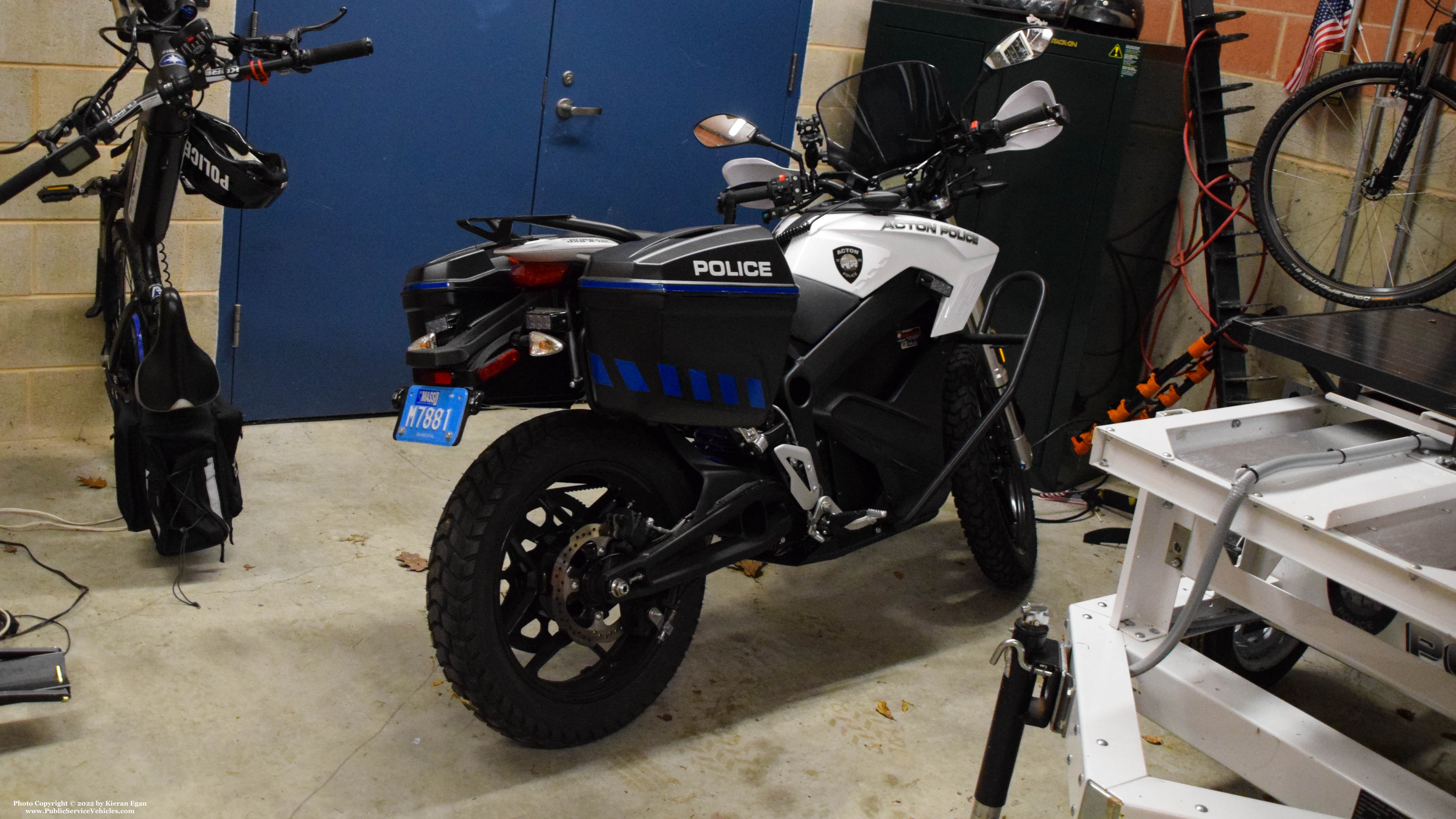 A photo  of Acton Police
            Motorcycle, a 2019 Zero DS             taken by Kieran Egan