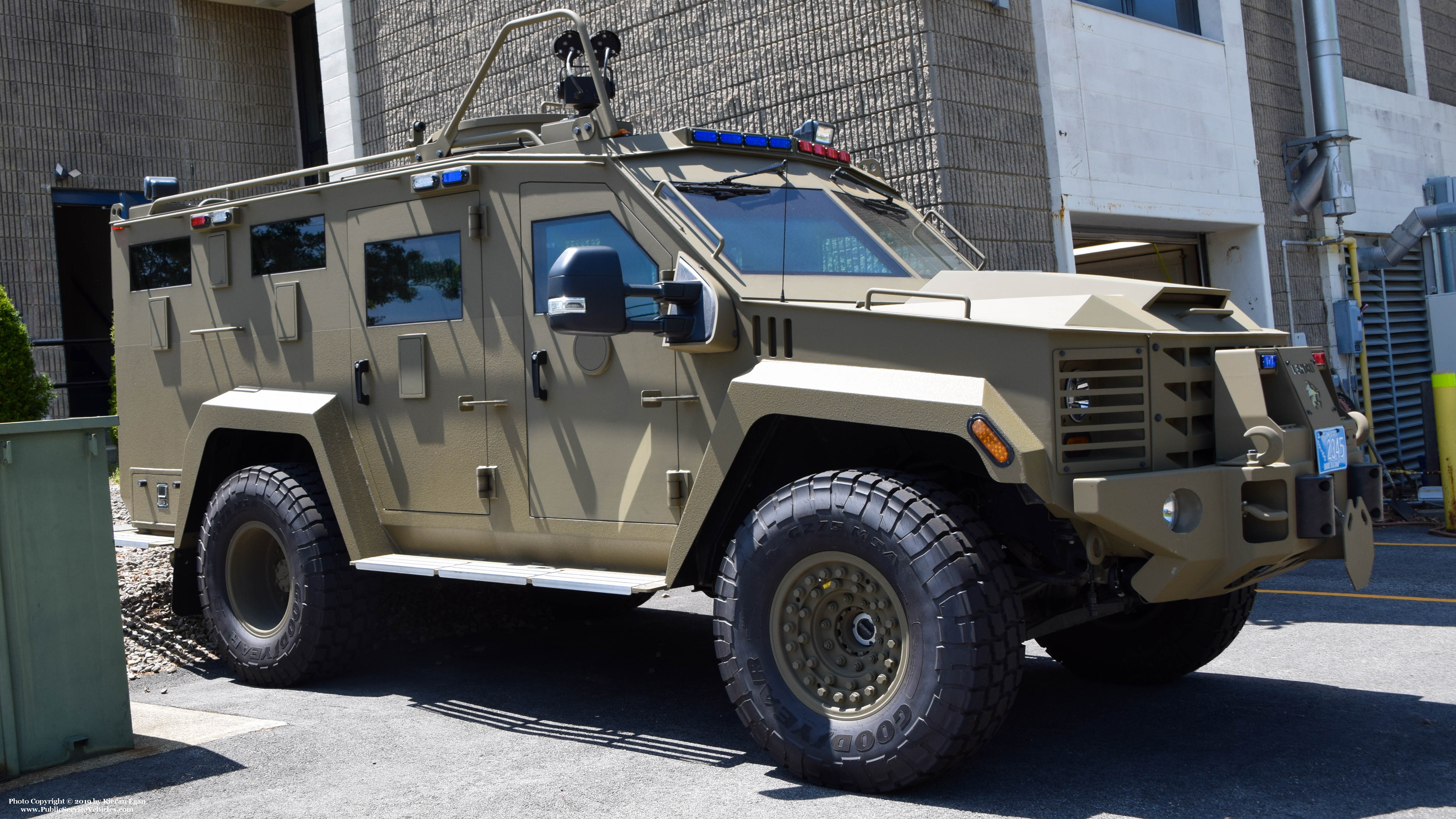 A photo  of East Providence Police
            SWAT Unit, a 2018 Lenco BearCat G3             taken by Kieran Egan