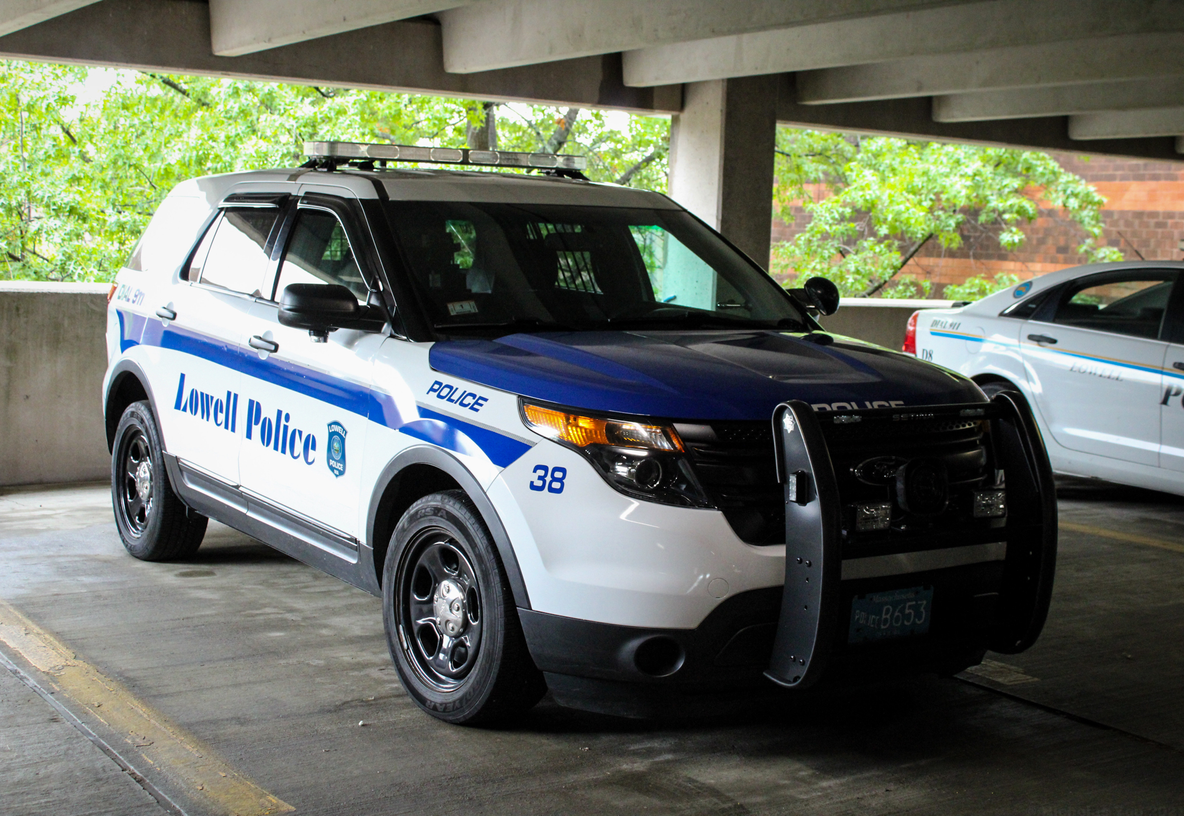 A photo  of Lowell Police
            Car 38, a 2015 Ford Explorer             taken by Nicholas You