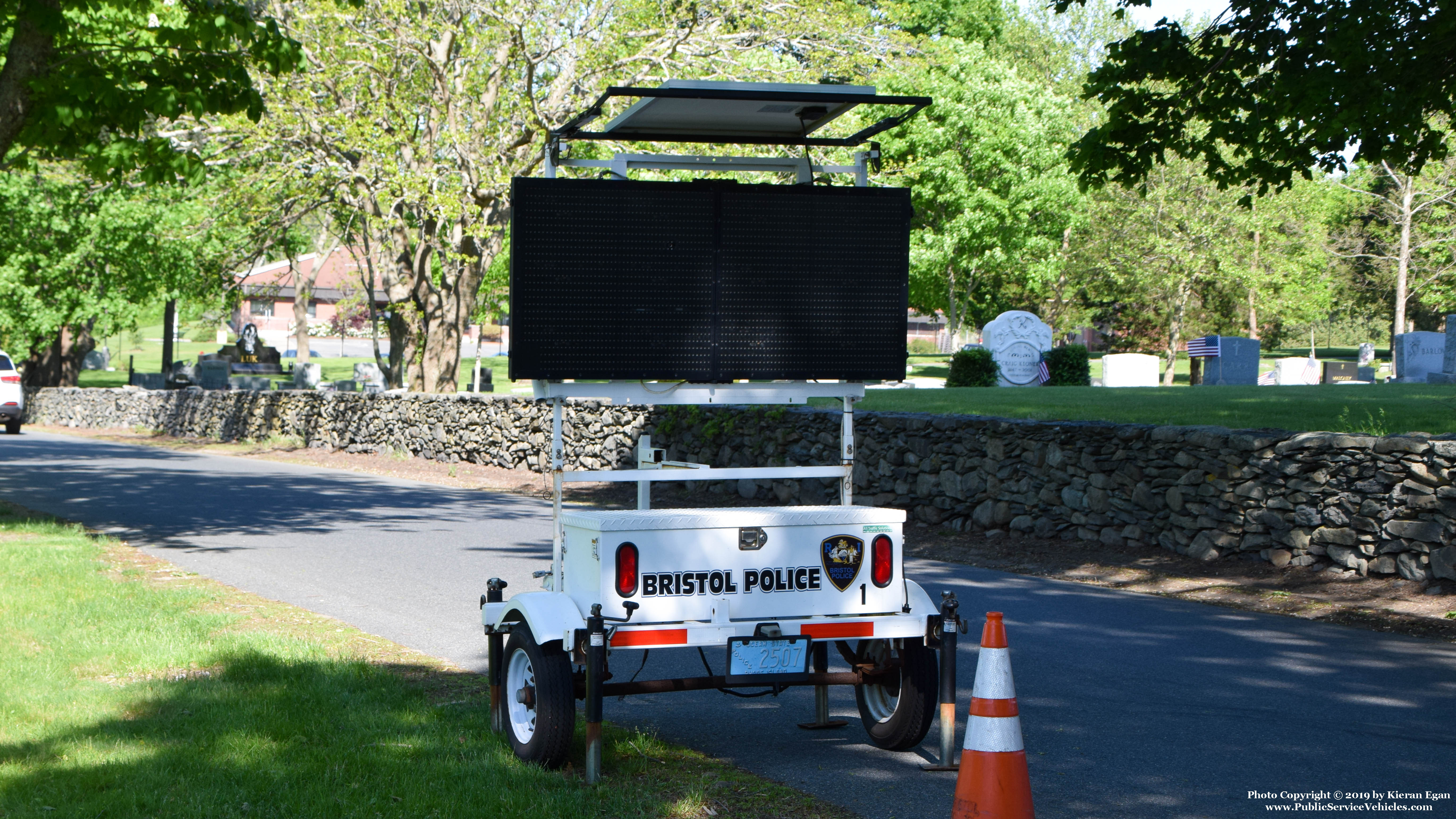 A photo  of Bristol Police
            Message Trailer 1, a 2006-2011 MPH Speed Monitor             taken by Kieran Egan