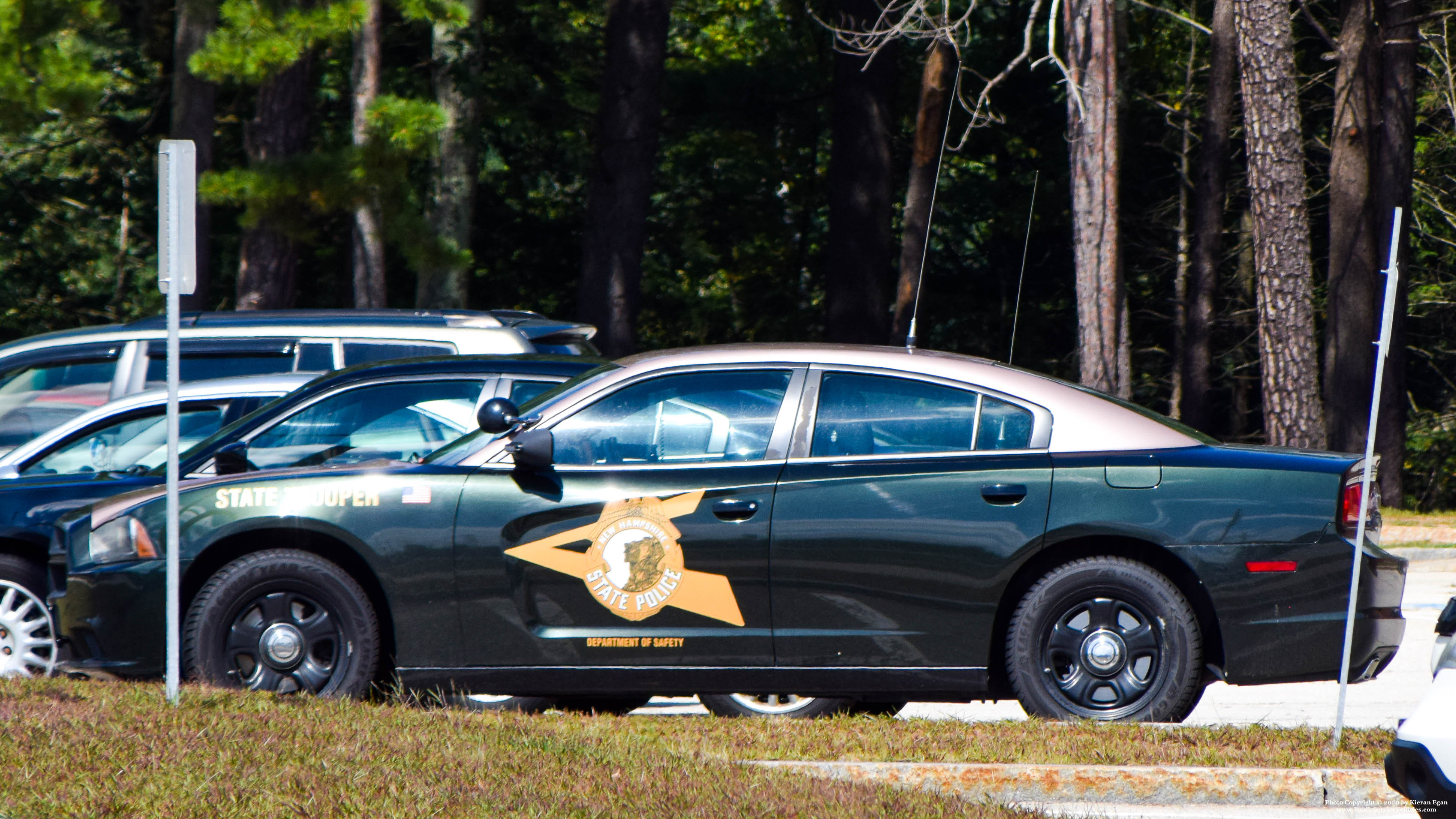 A photo  of New Hampshire State Police
            Cruiser 19, a 2011-2014 Dodge Charger             taken by Kieran Egan