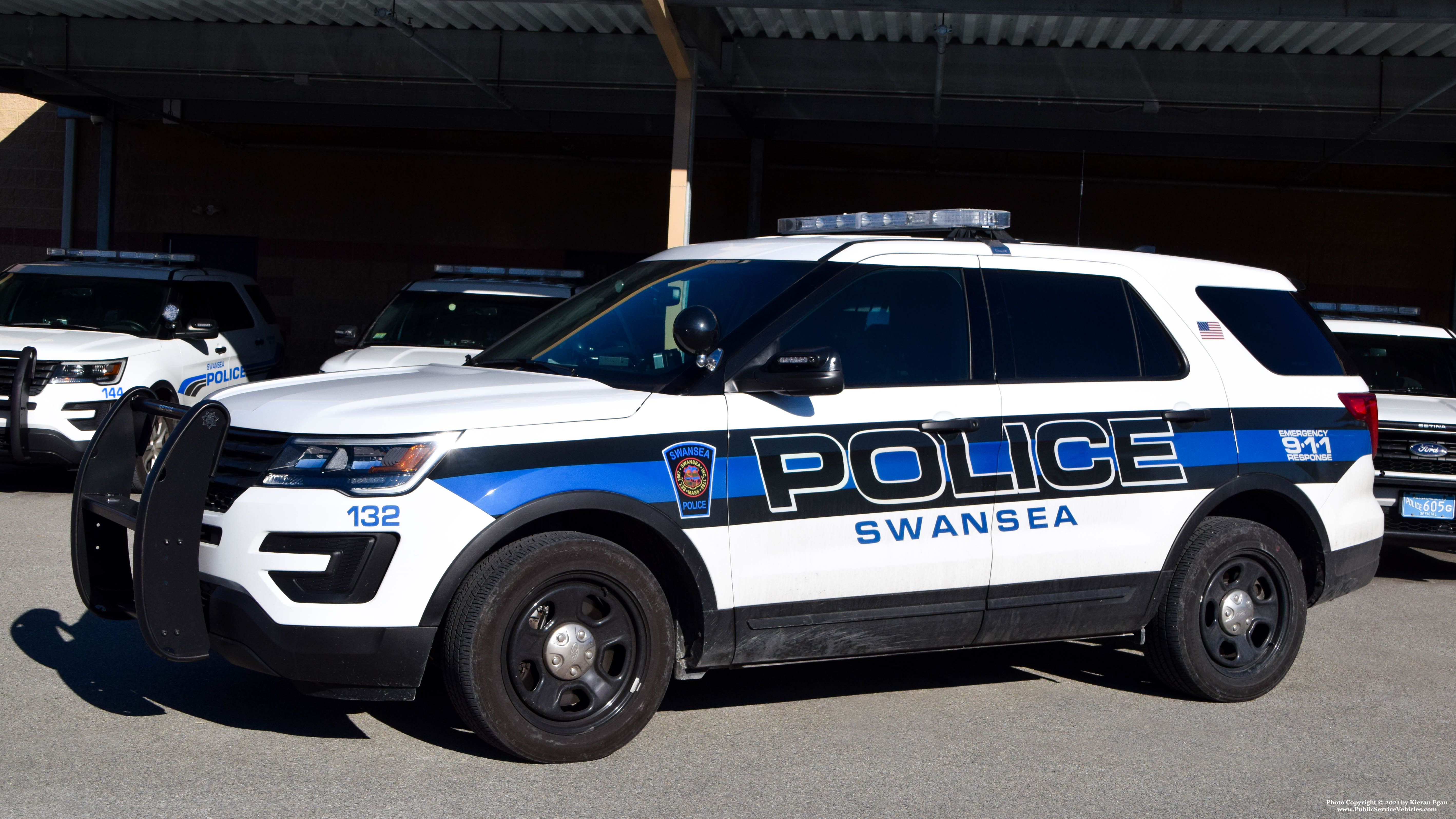 A photo  of Swansea Police
            Cruiser 132, a 2019 Ford Police Interceptor Utility             taken by Kieran Egan