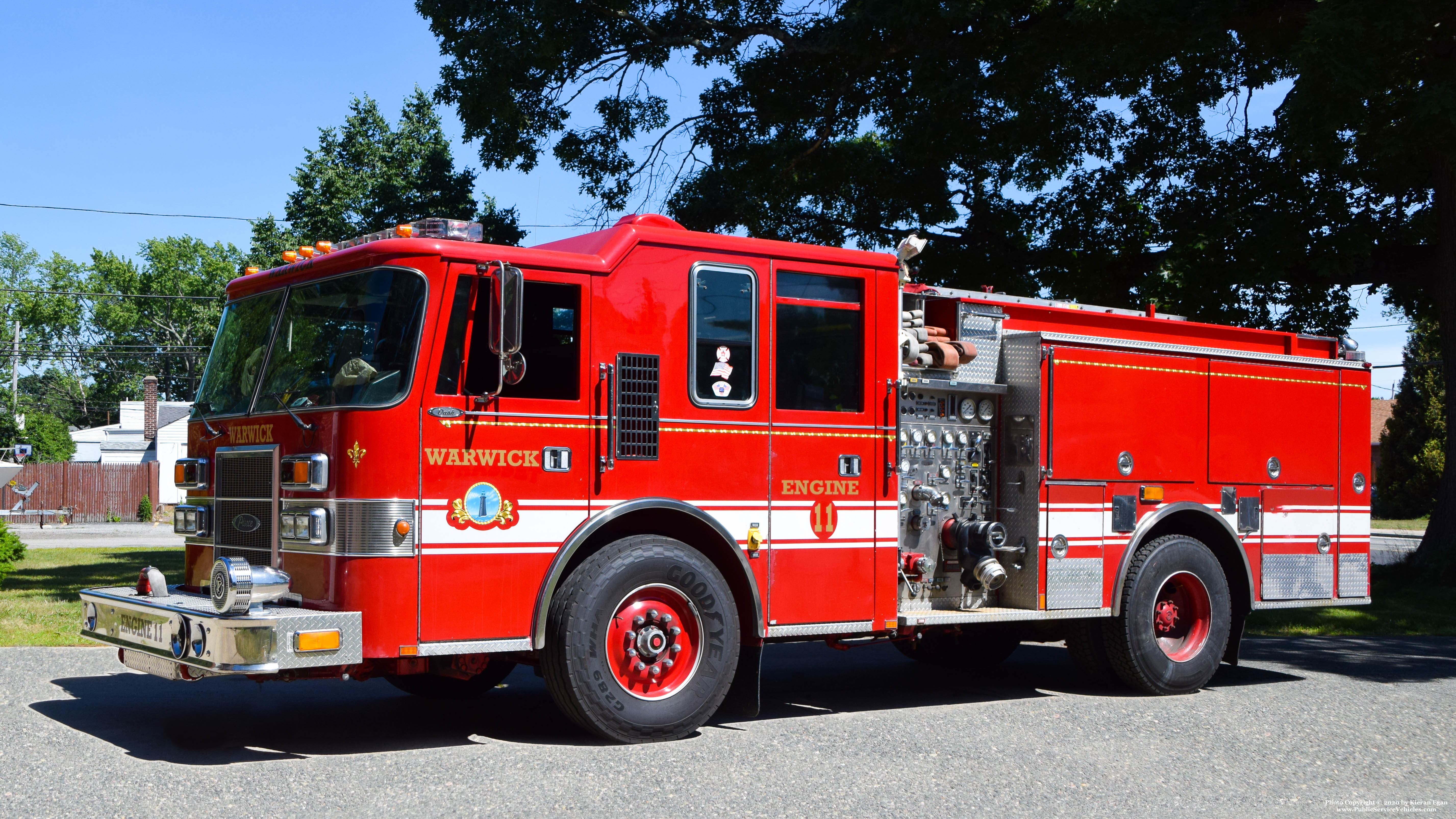 A photo of Warwick Fire
Engine 11, a 1994 Pierce Dash taken by Kieran Egan