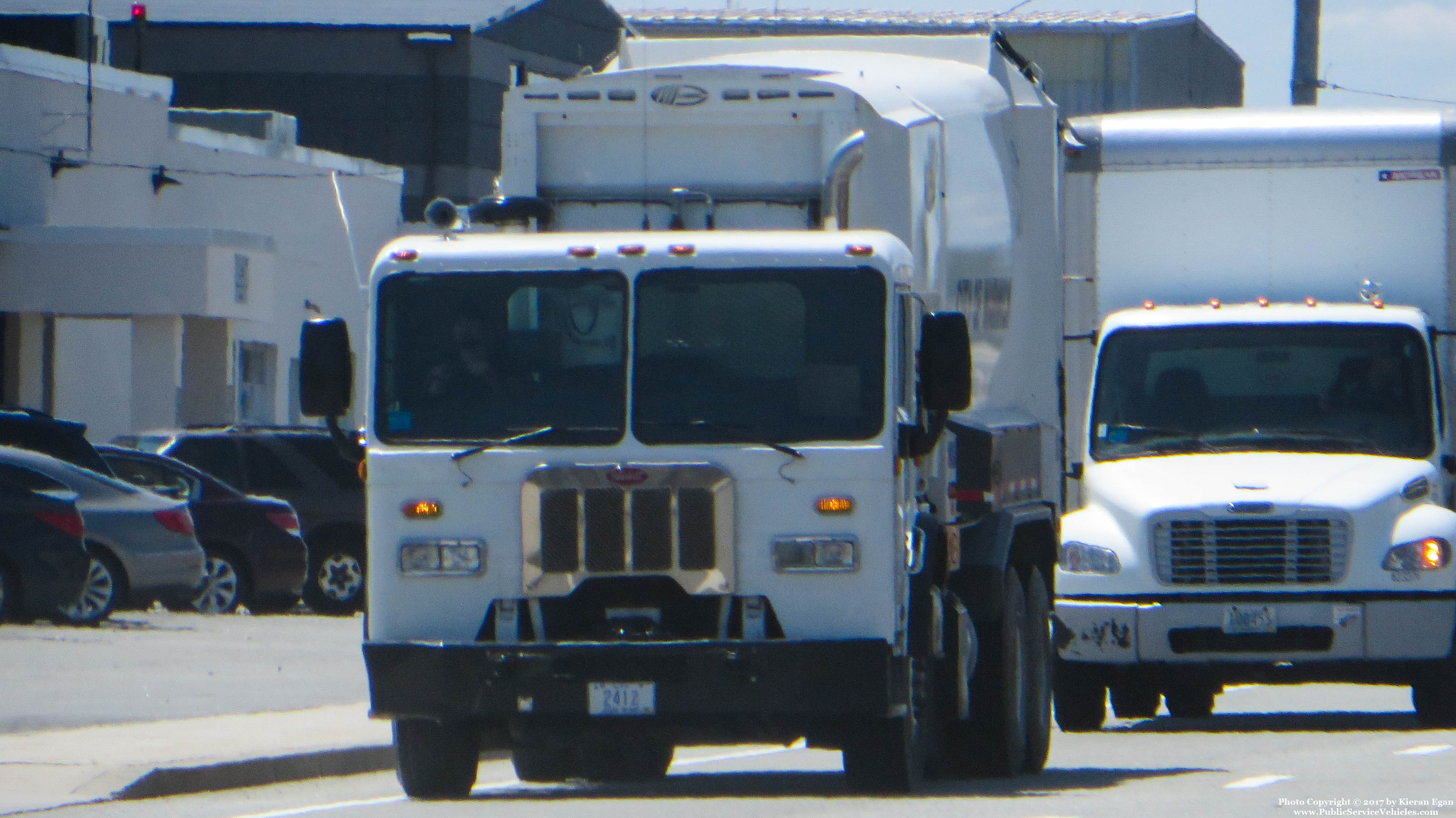 A photo  of Warwick Public Works
            Truck 2412, a 2000-2017 Peterbuilt             taken by Kieran Egan