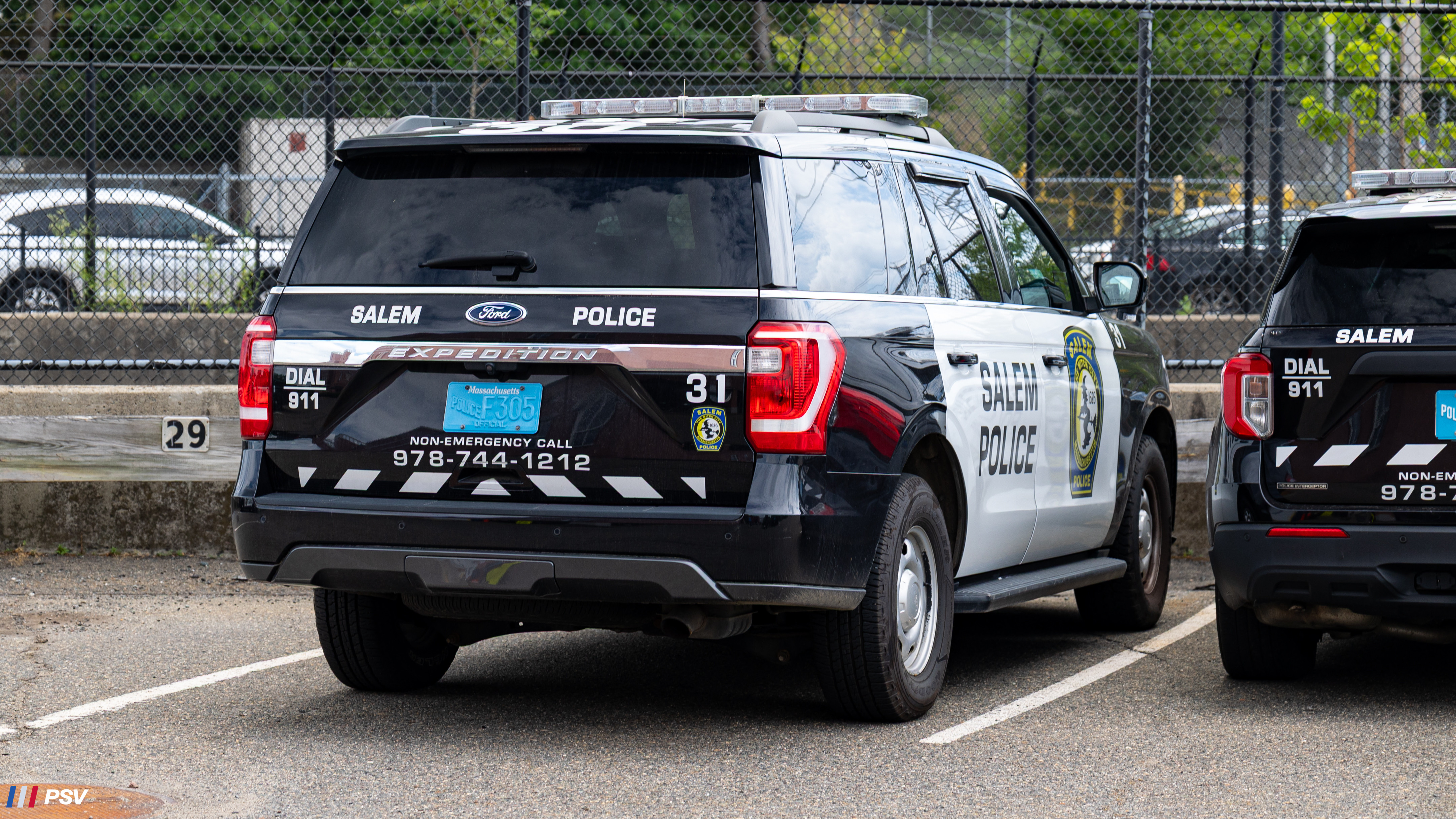 A photo  of Salem Police
            Cruiser 31, a 2020 Ford Expedition             taken by Kieran Egan