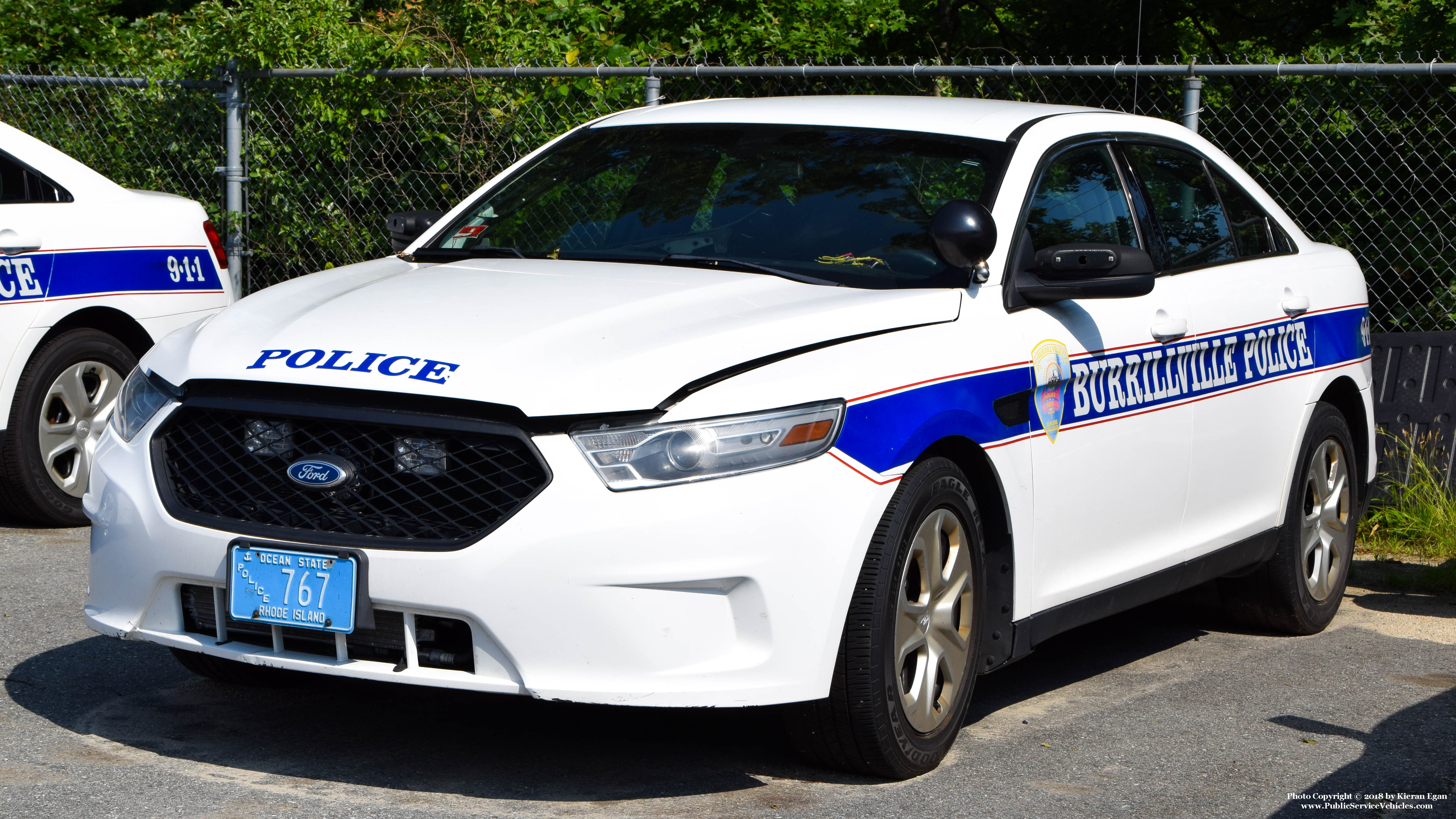 A photo  of Burrillville Police
            Cruiser 767, a 2013 Ford Police Interceptor Sedan             taken by Kieran Egan