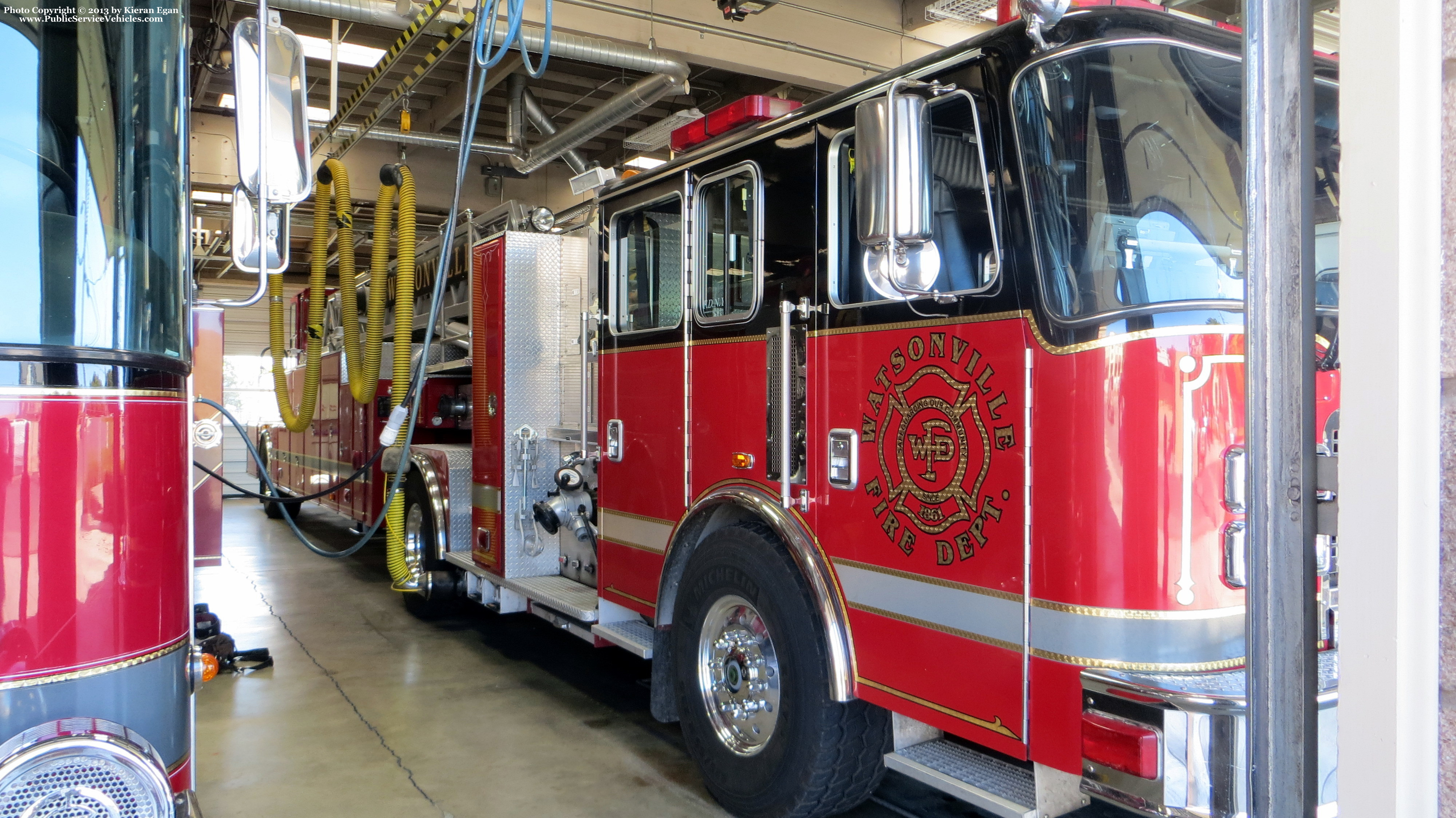 A photo  of Watsonville Fire
            Truck 4470, a 2001 KME             taken by Kieran Egan