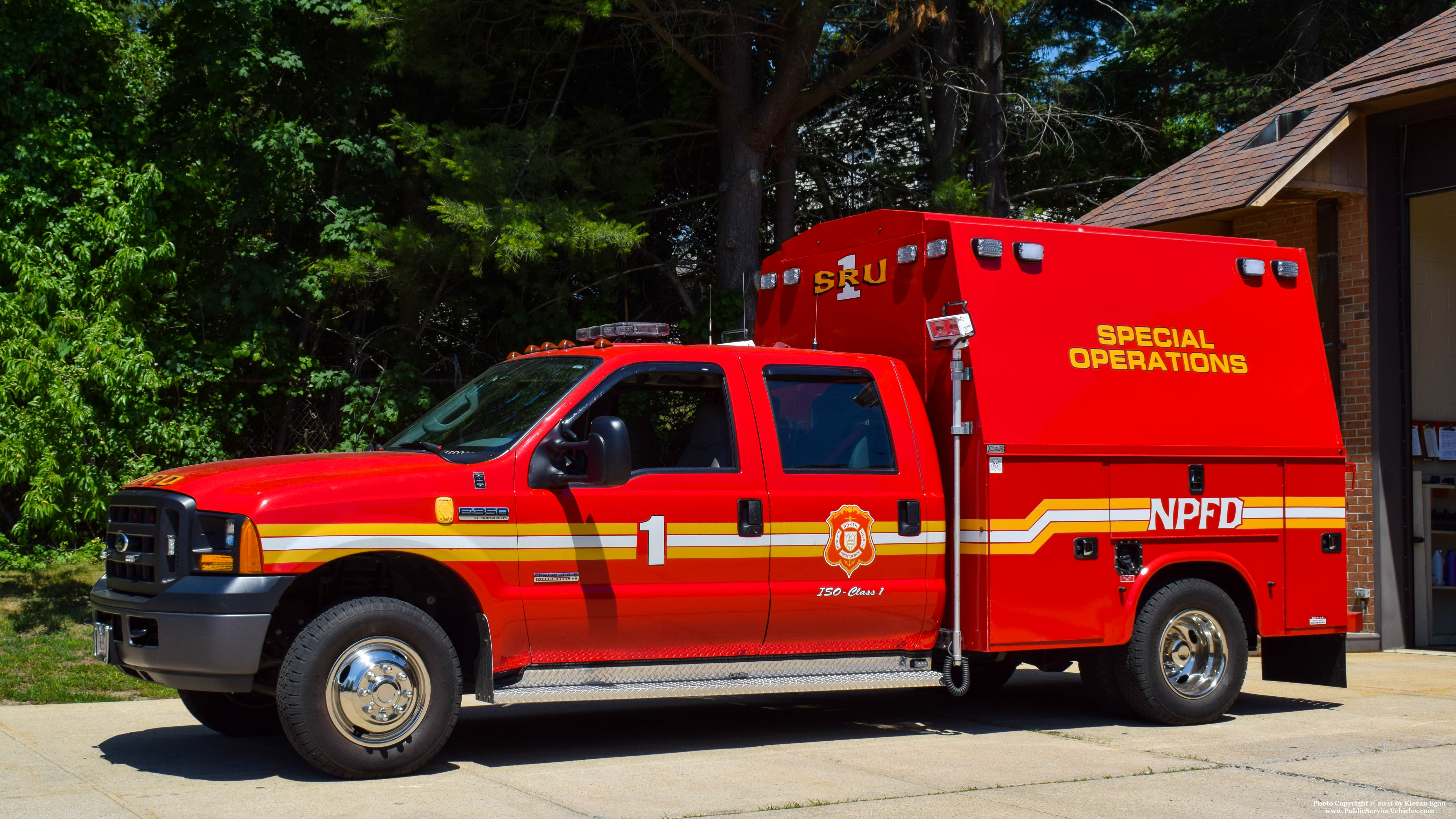 A photo  of North Providence Fire
            Special Response Unit 1, a 2006 Ford F-350             taken by Kieran Egan