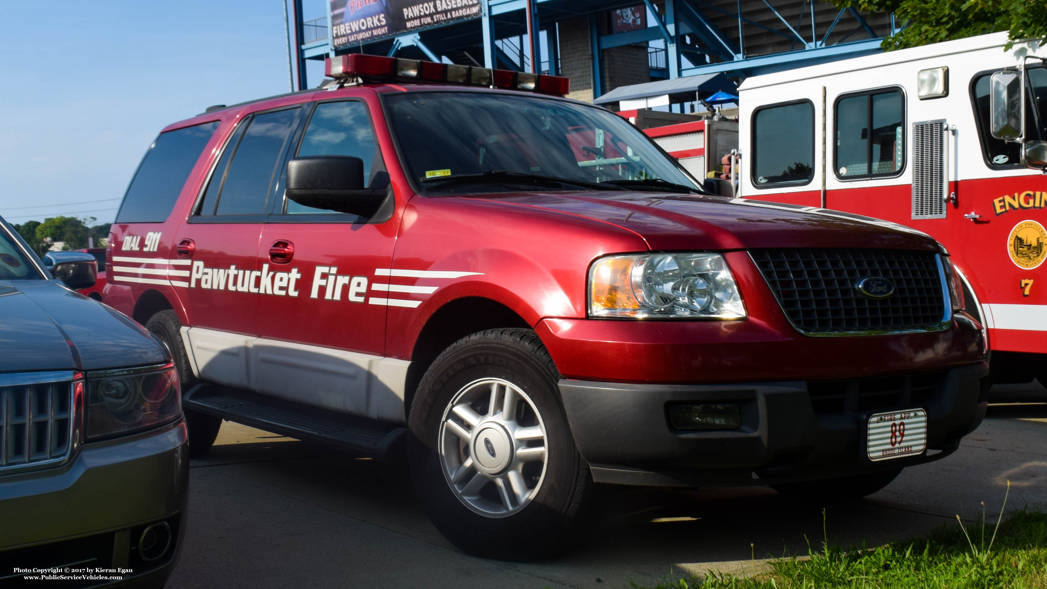 A photo  of Pawtucket Fire
            Spare Car, a 2003-2006 Ford Expedition             taken by Kieran Egan