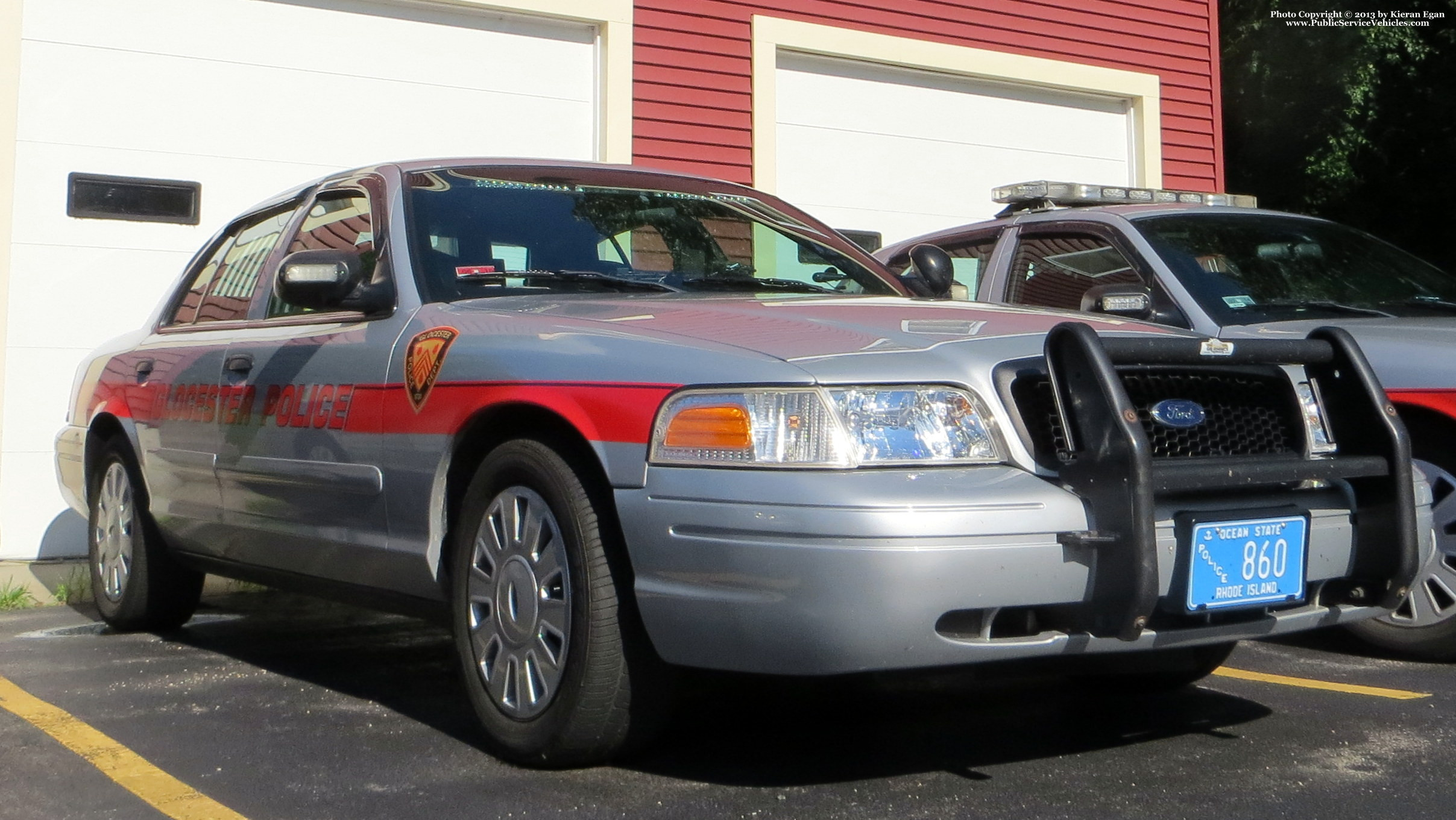 A photo  of Glocester Police
            Cruiser 860, a 2006-2008 Ford Crown Victoria Police Interceptor             taken by Kieran Egan