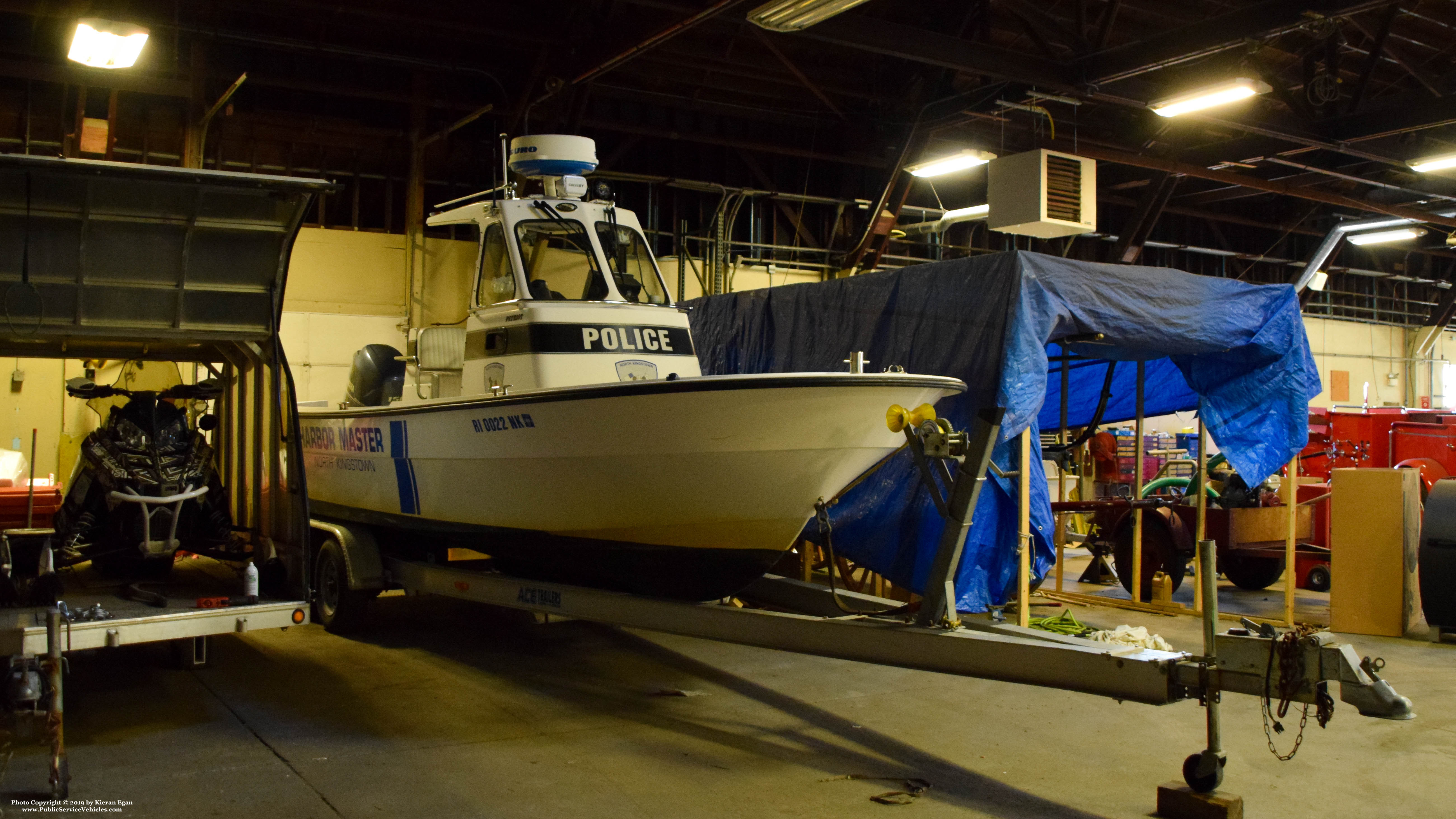 A photo  of North Kingstown Police
            Harbor Master, a 2019 Boston Whaler Boat             taken by Kieran Egan