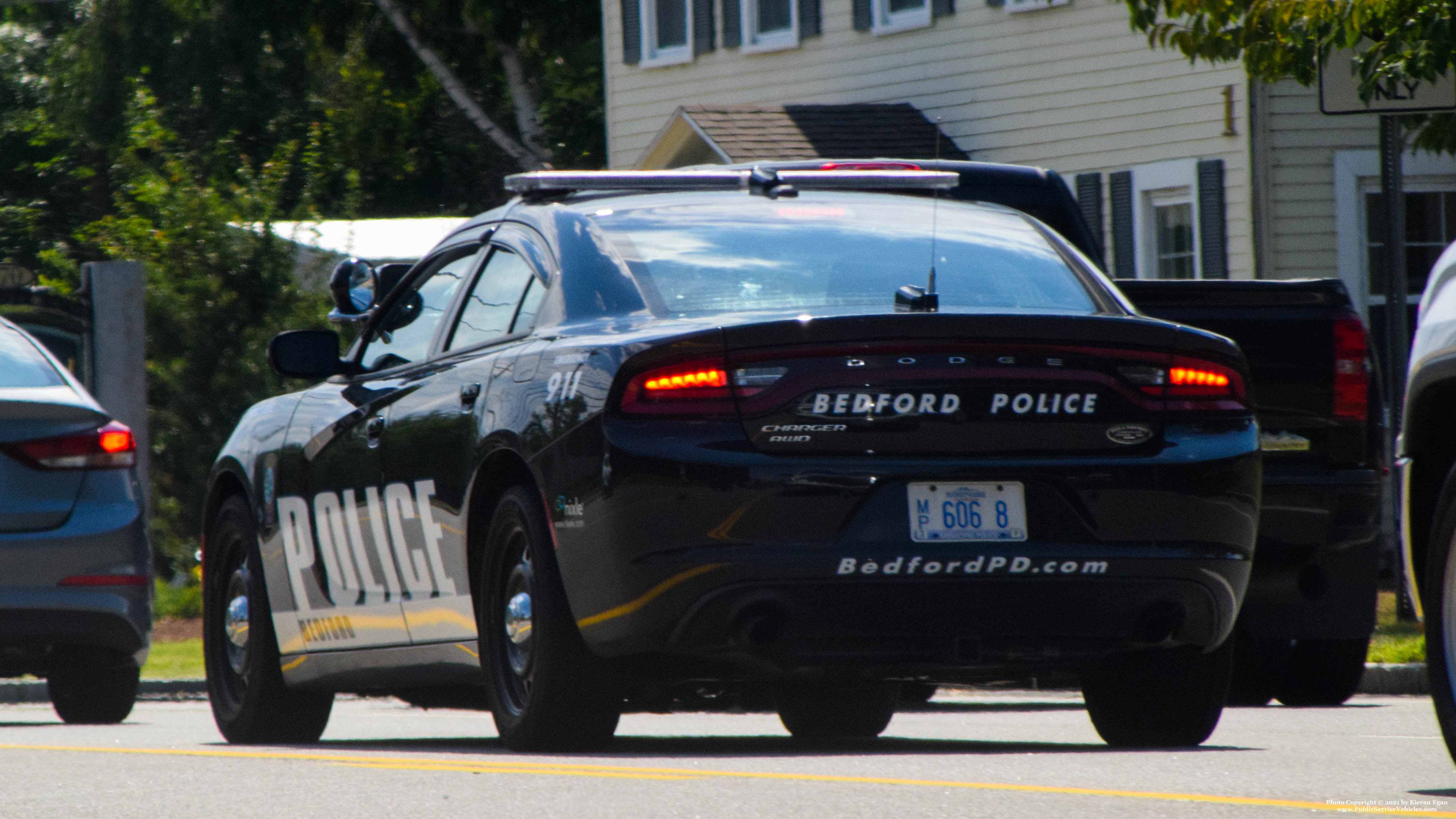 A photo  of Bedford Police
            Cruiser 8, a 2015-2019 Dodge Charger             taken by Kieran Egan