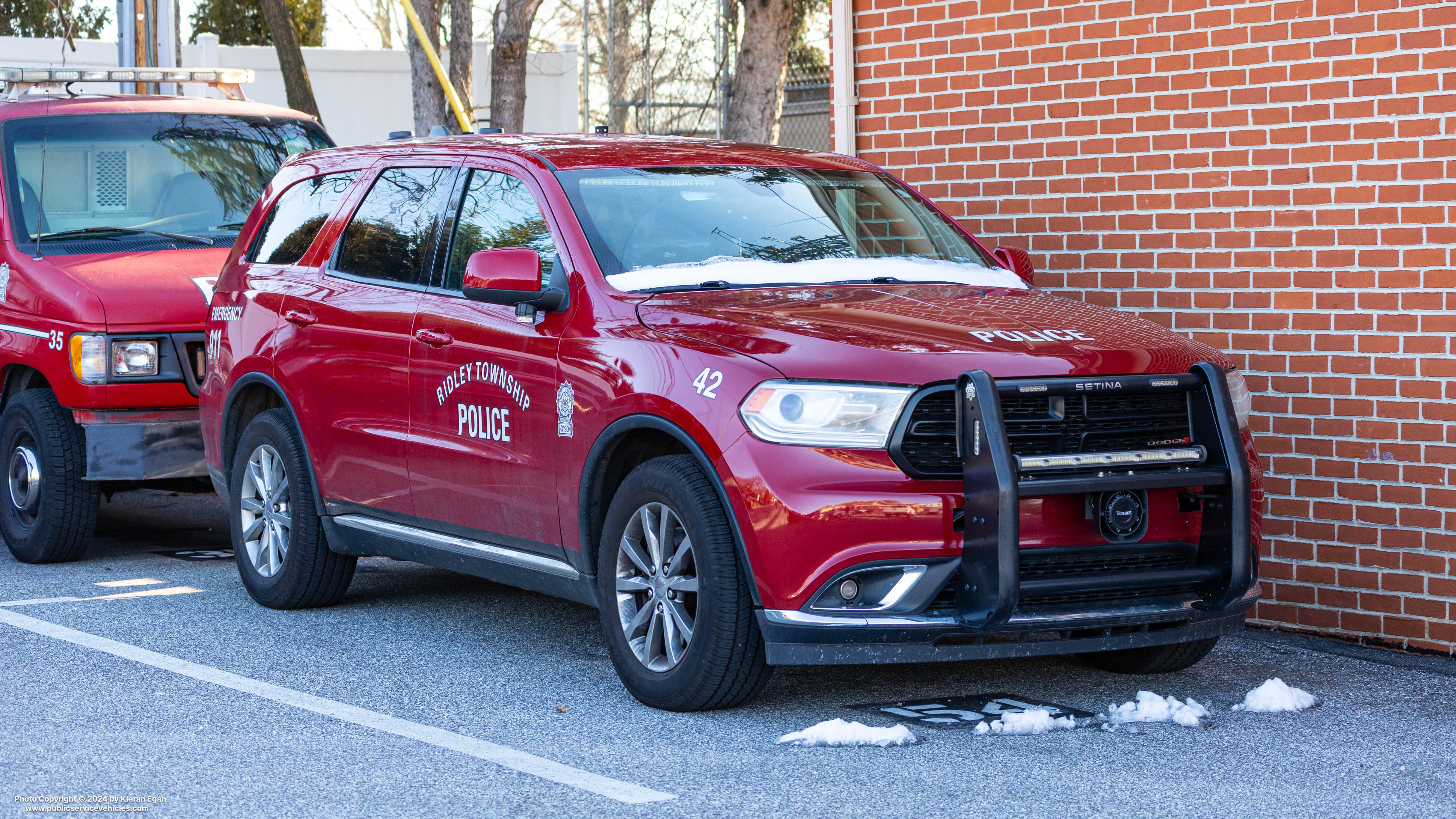 A photo  of Ridley Township Police
            Cruiser 31-42, a 2017 Dodge Durango             taken by Kieran Egan
