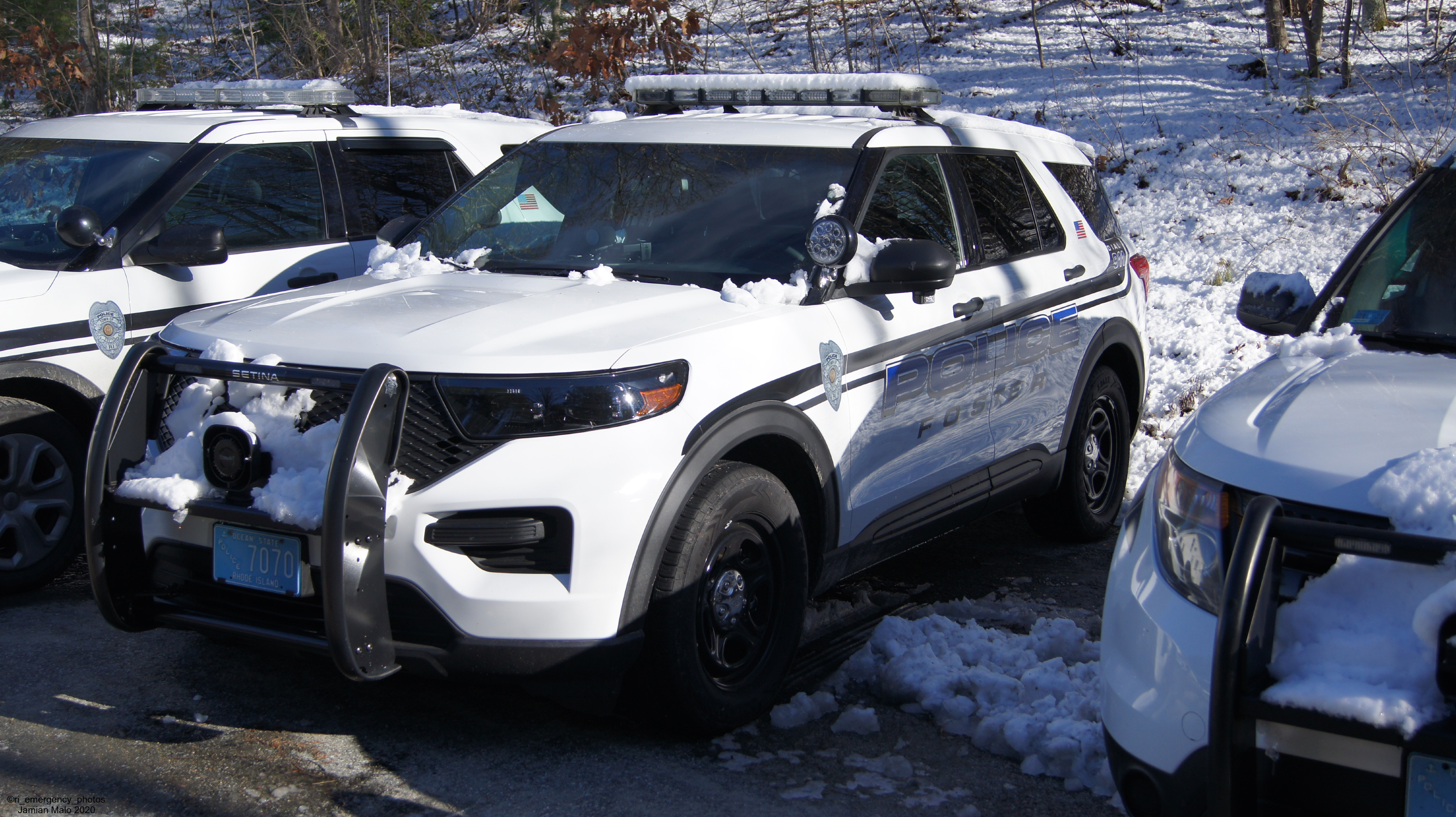 A photo  of Foster Police
            Cruiser 7070, a 2020 Ford Police Interceptor Utility             taken by Jamian Malo