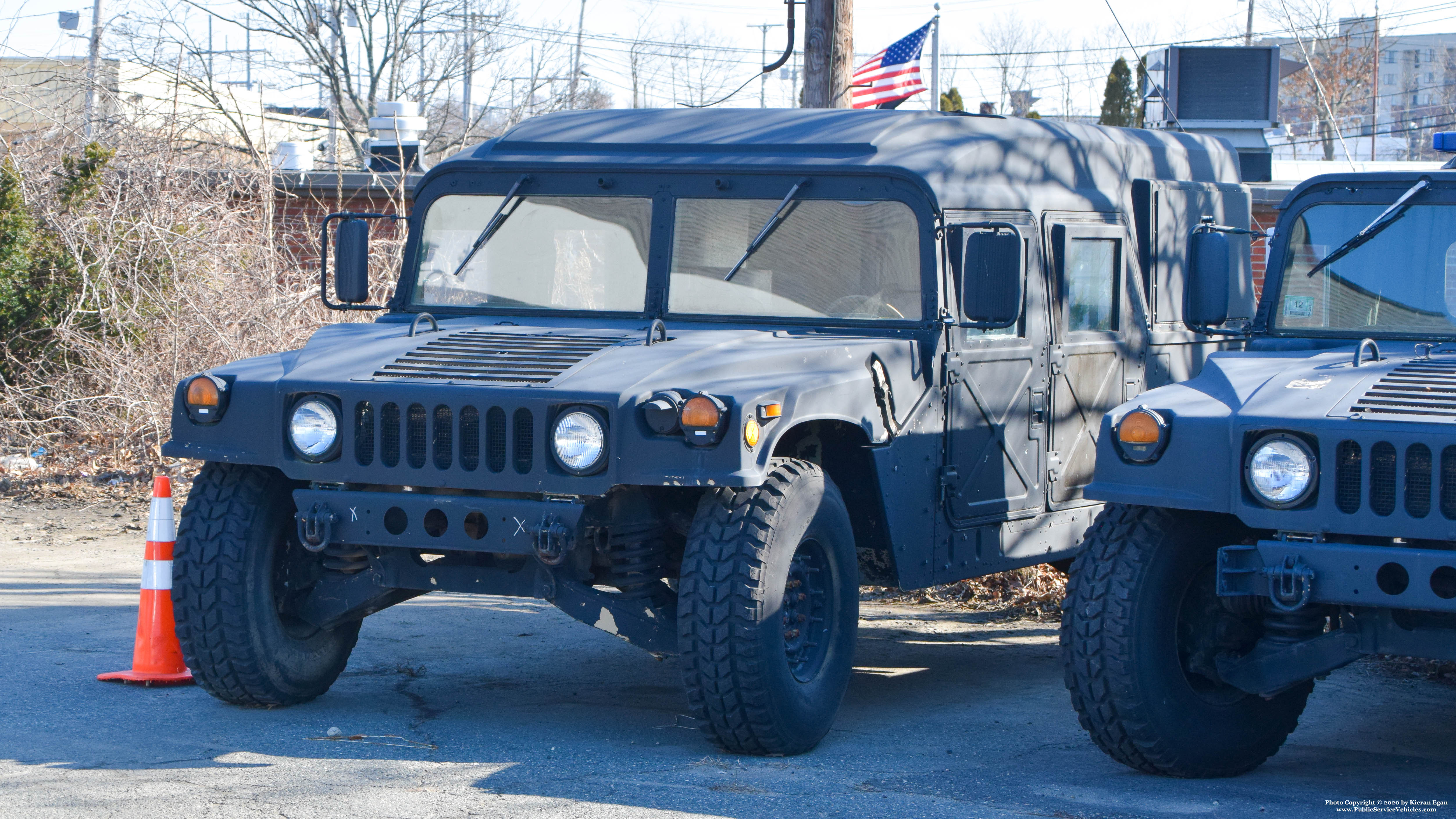 A photo  of Quincy Police
            Humvee, a 1990-2000 AM General Humvee             taken by Kieran Egan