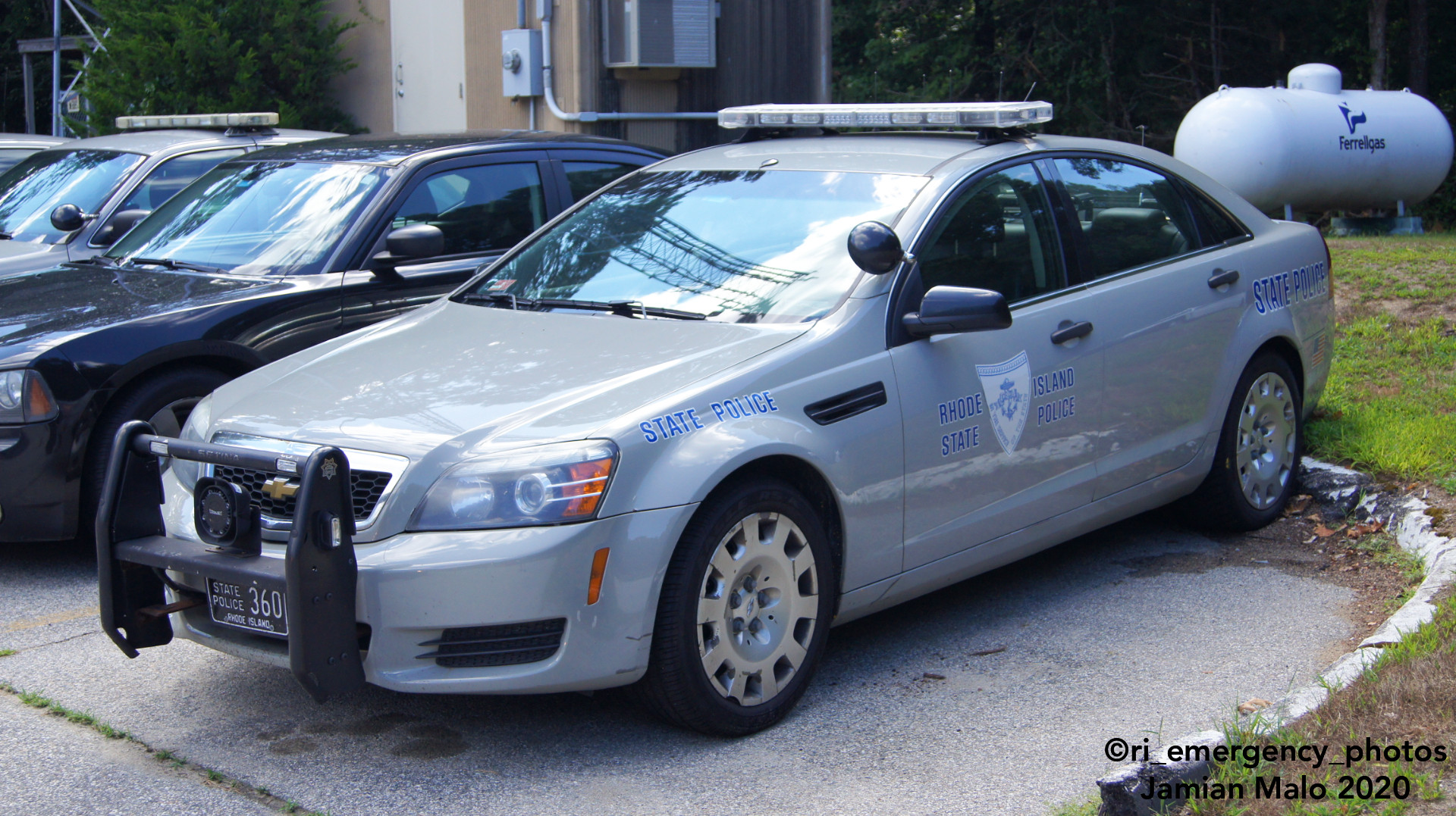 A photo  of Rhode Island State Police
            Cruiser 360, a 2013 Chevrolet Caprice             taken by Jamian Malo