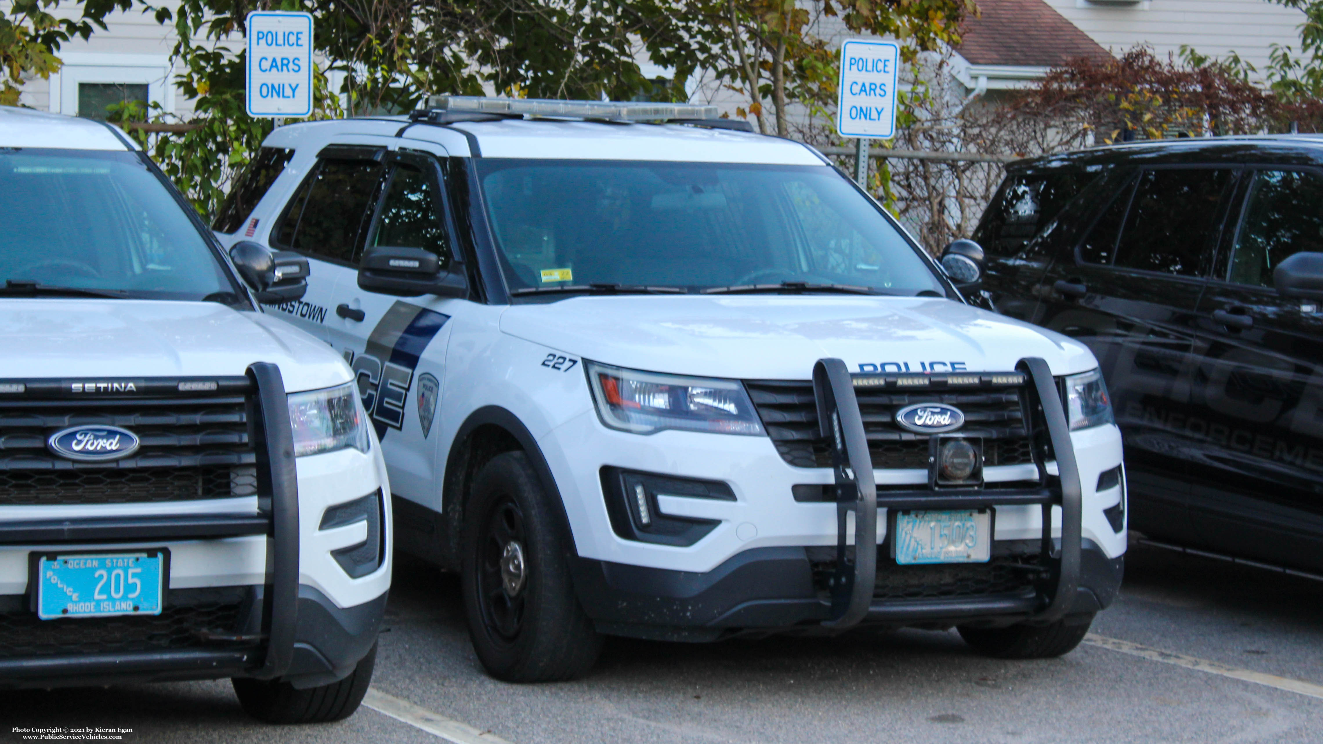 A photo  of North Kingstown Police
            Cruiser 227, a 2019 Ford Police Interceptor Utility             taken by Kieran Egan