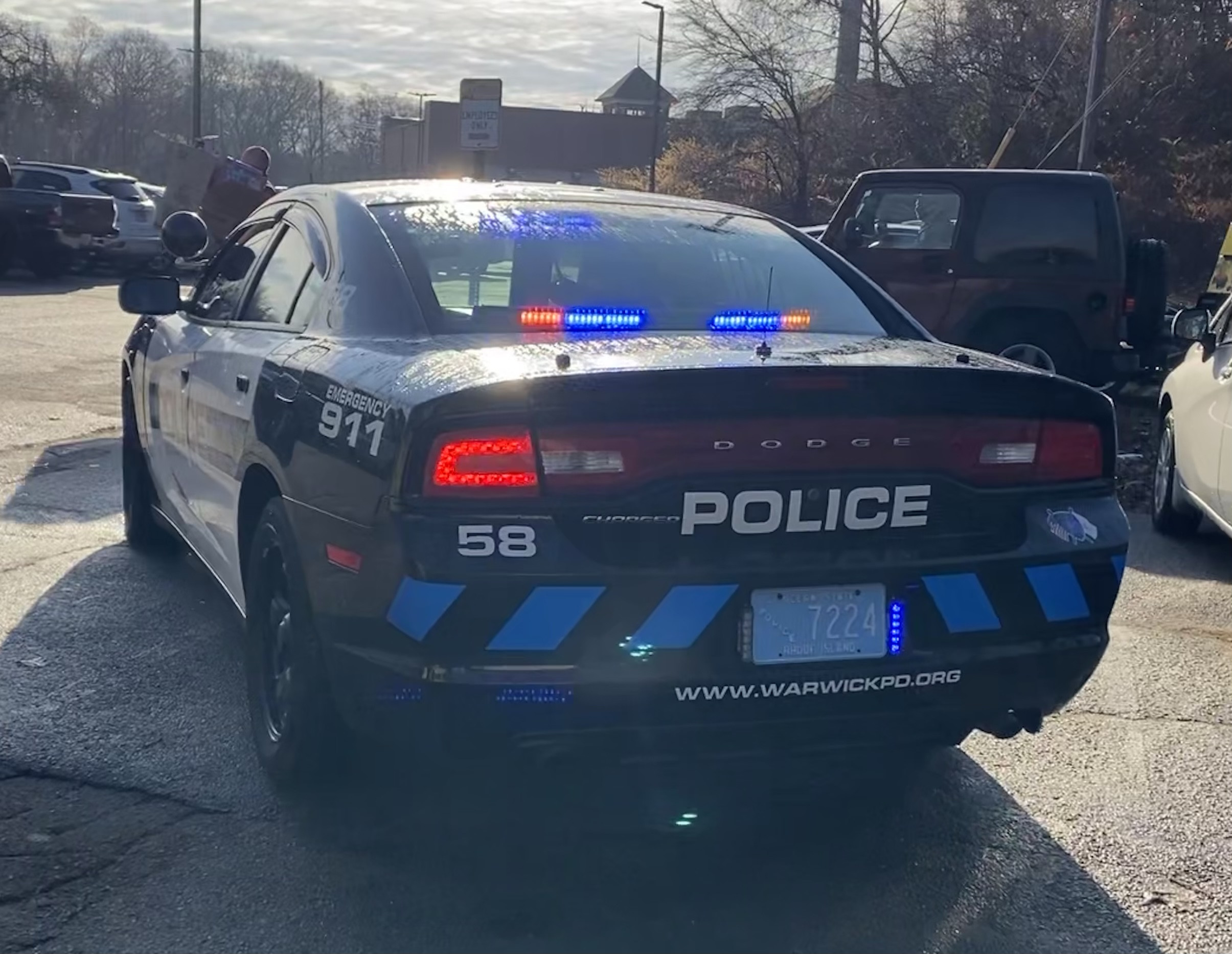 A photo  of Warwick Police
            Cruiser CP-58, a 2014 Dodge Charger             taken by @riemergencyvehicles