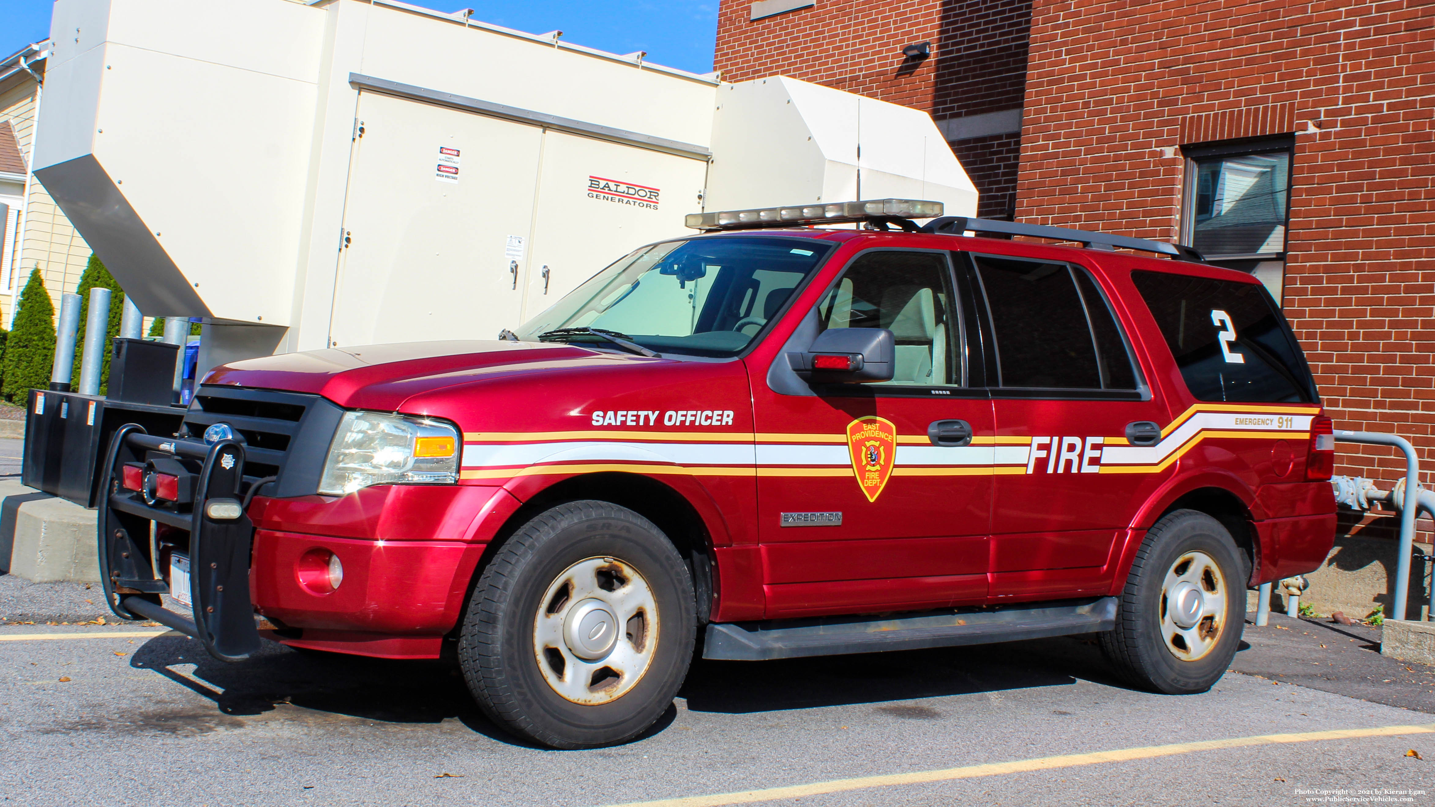 A photo  of East Providence Fire
            Battalion Chief 2, a 2008 Ford Expedition XLT             taken by Kieran Egan
