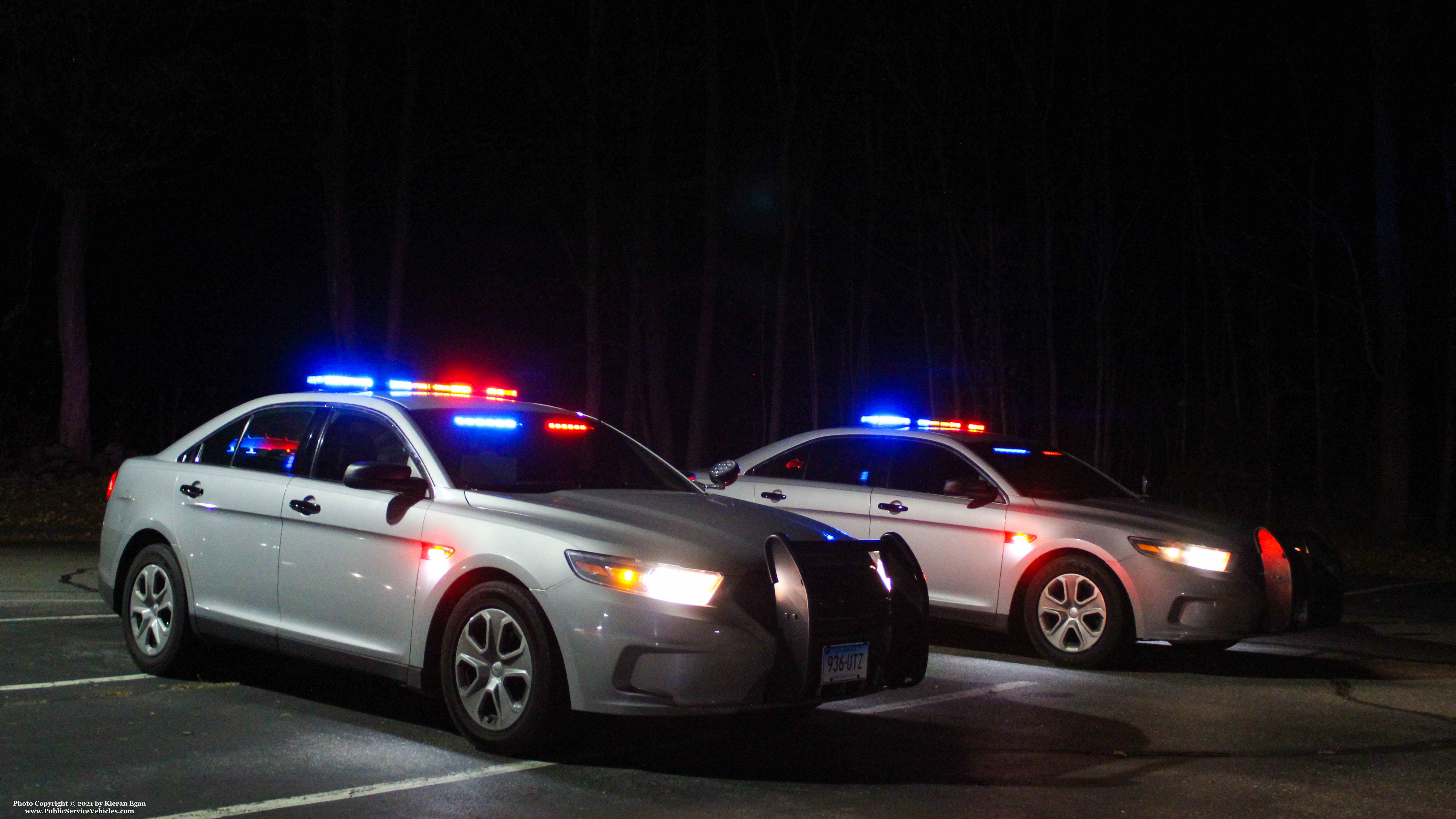 A photo  of Connecticut State Police
            Cruiser 838, a 2015 Ford Police Interceptor Sedan             taken by Kieran Egan