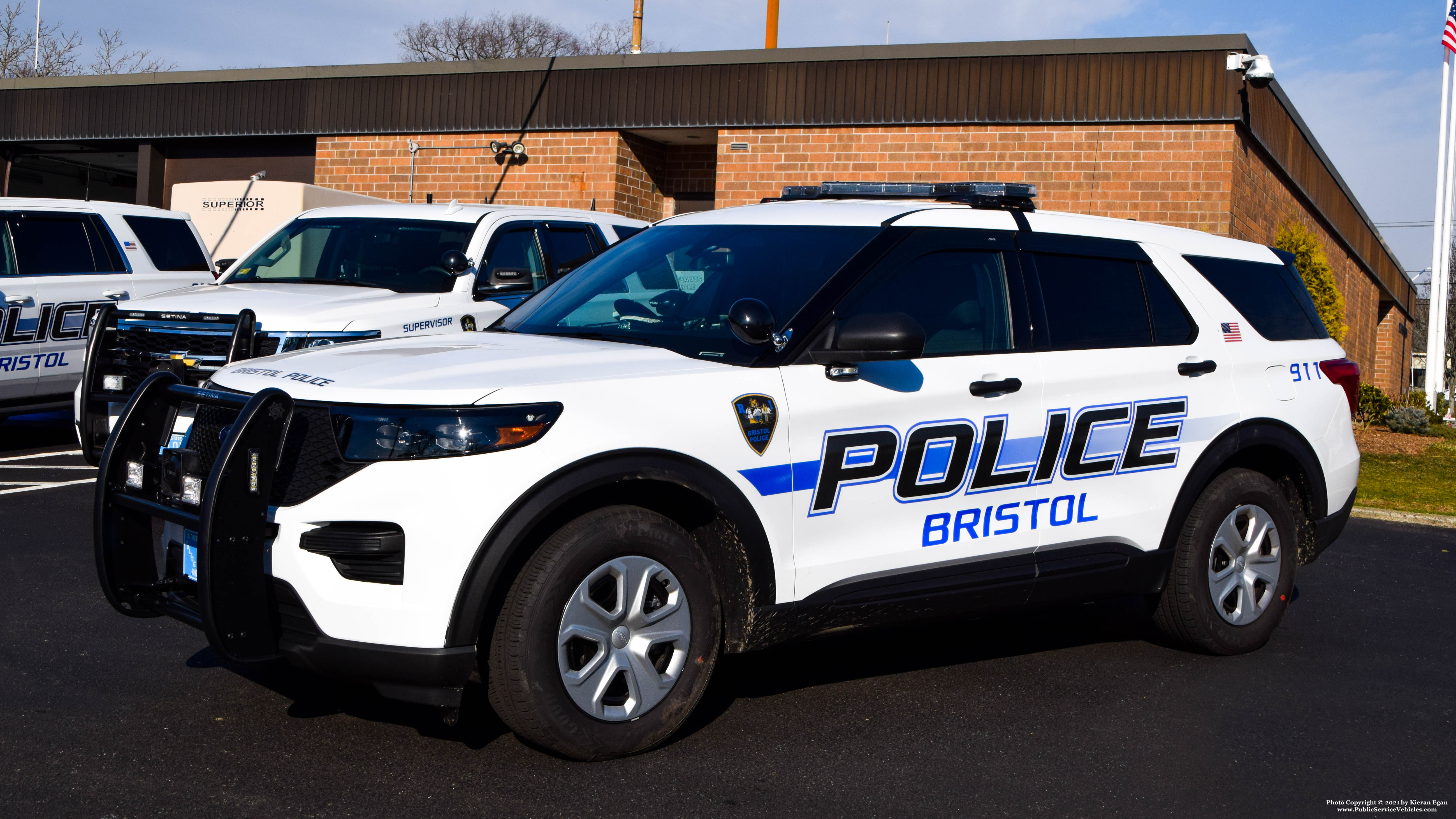 A photo  of Bristol Police
            Cruiser 114, a 2021 Ford Police Interceptor Utility             taken by Kieran Egan