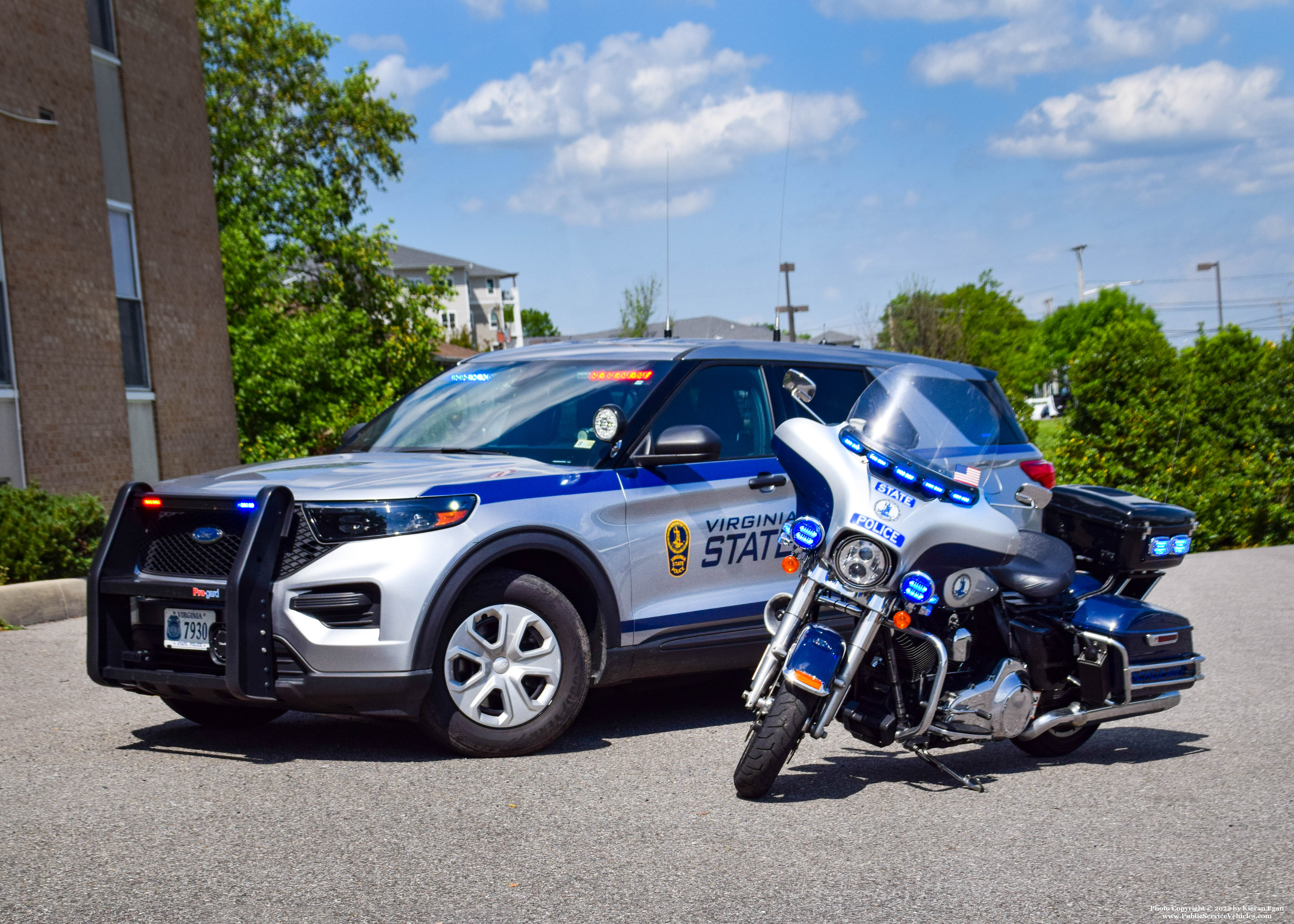 A photo  of Virginia State Police
            Cruiser 7930, a 2020 Ford Police Interceptor Utility             taken by Kieran Egan