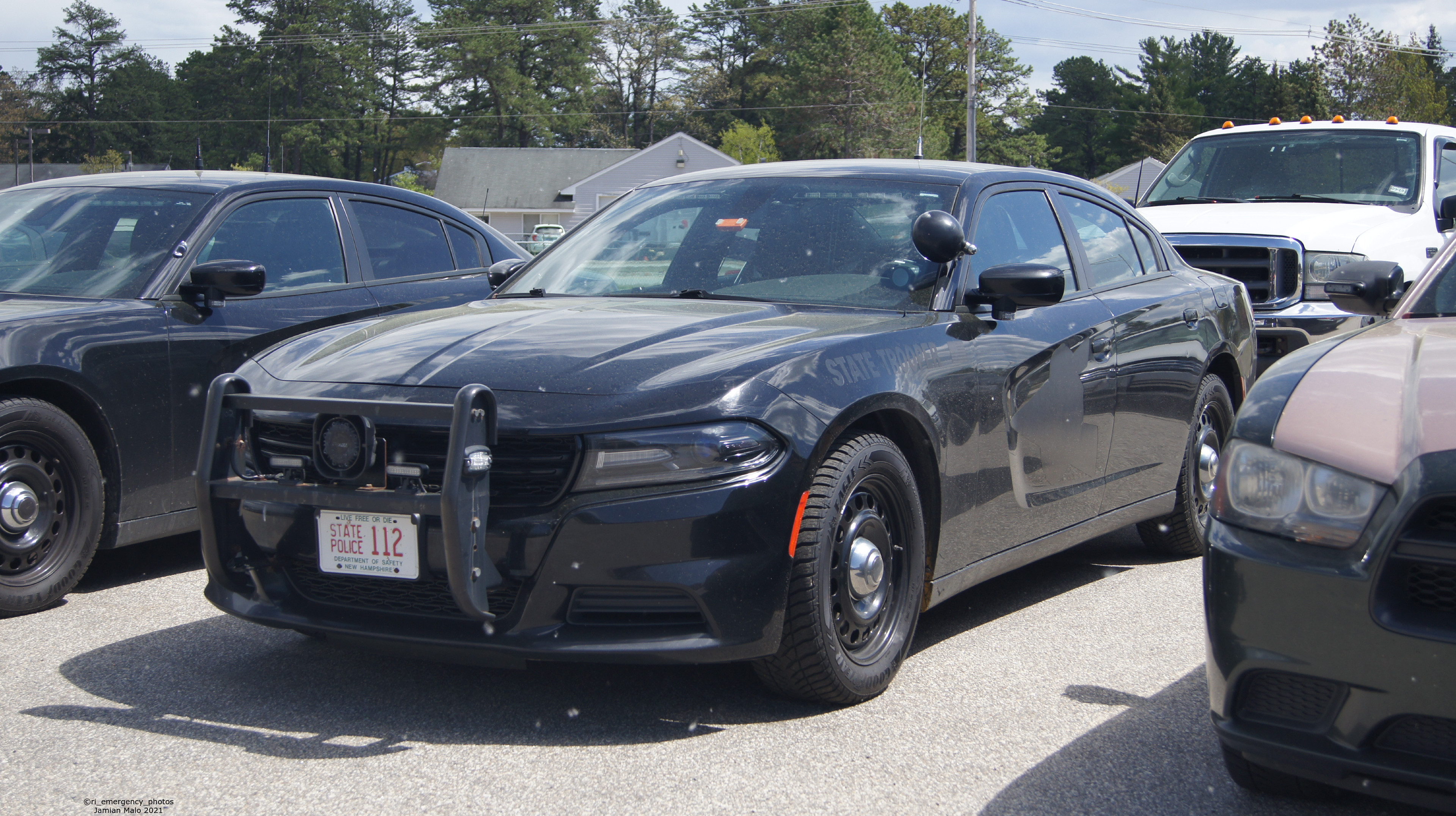A photo  of New Hampshire State Police
            Cruiser 112, a 2015-2016 Dodge Charger             taken by Jamian Malo