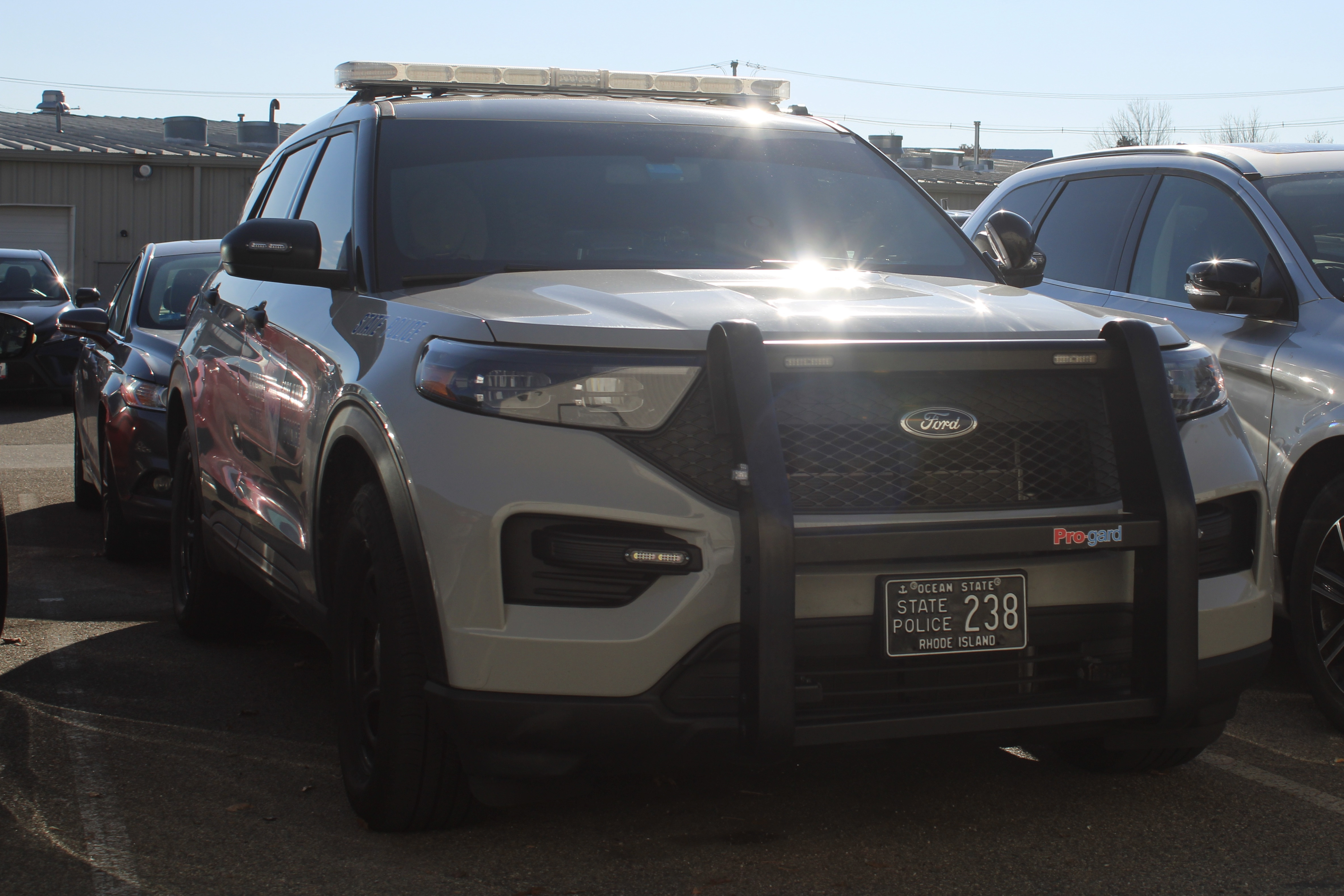 A photo  of Rhode Island State Police
            Cruiser 238, a 2022 Ford Police Interceptor Utility             taken by @riemergencyvehicles