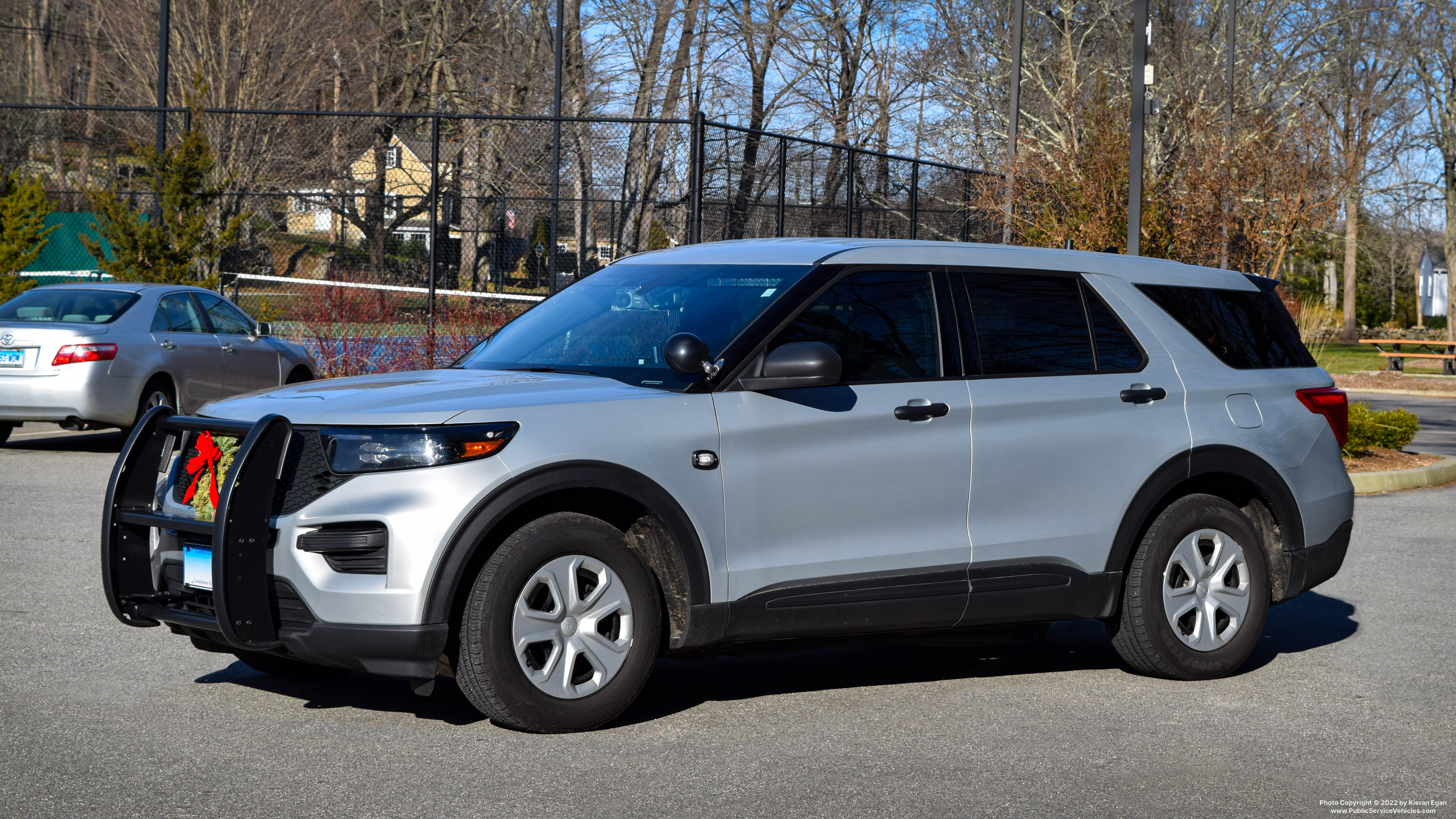 A photo  of Connecticut State Police
            Cruiser 222, a 2020 Ford Police Interceptor Utility             taken by Kieran Egan