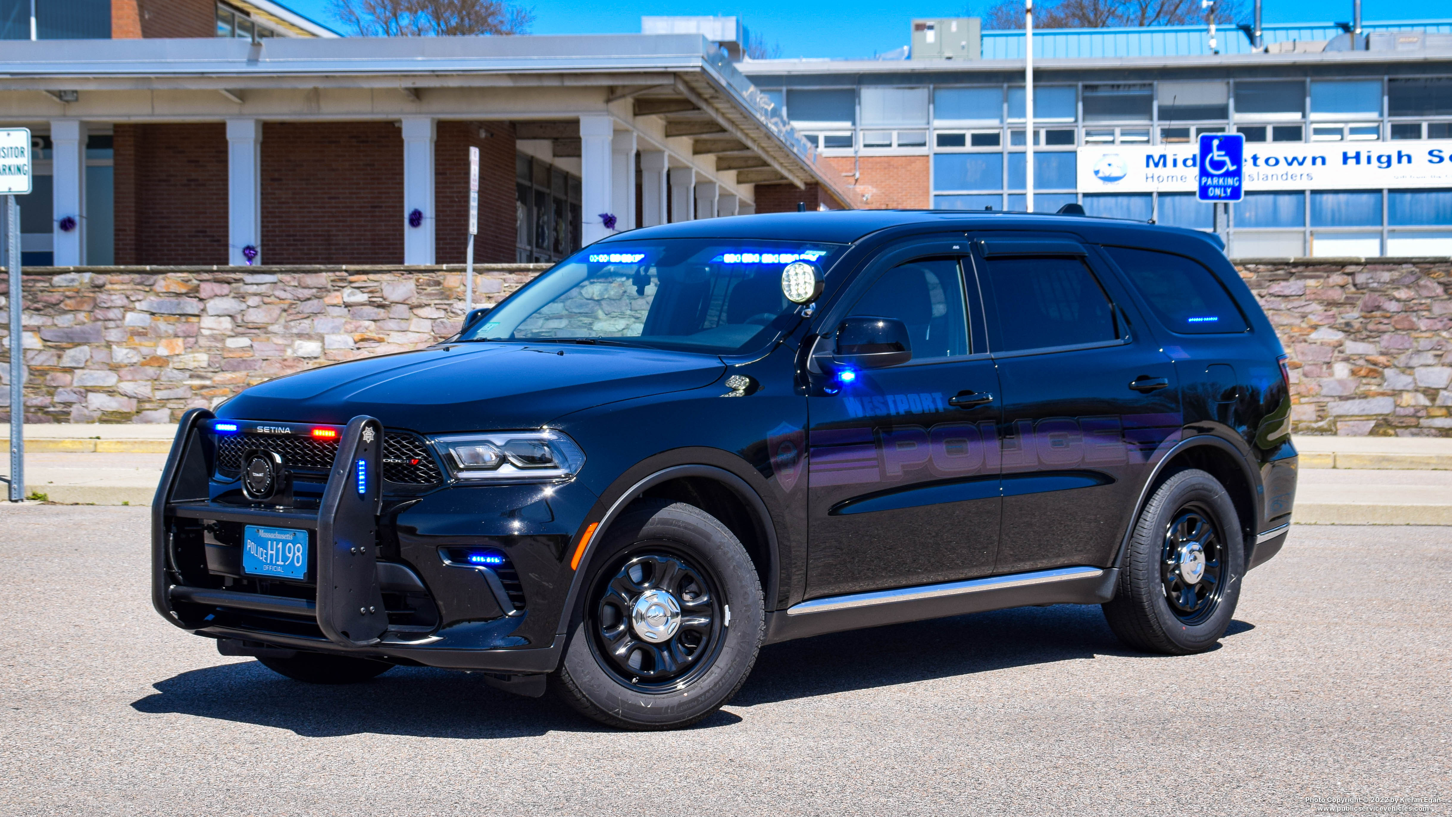 A photo  of Westport Police
            Cruiser 621, a 2021 Dodge Durango             taken by Kieran Egan