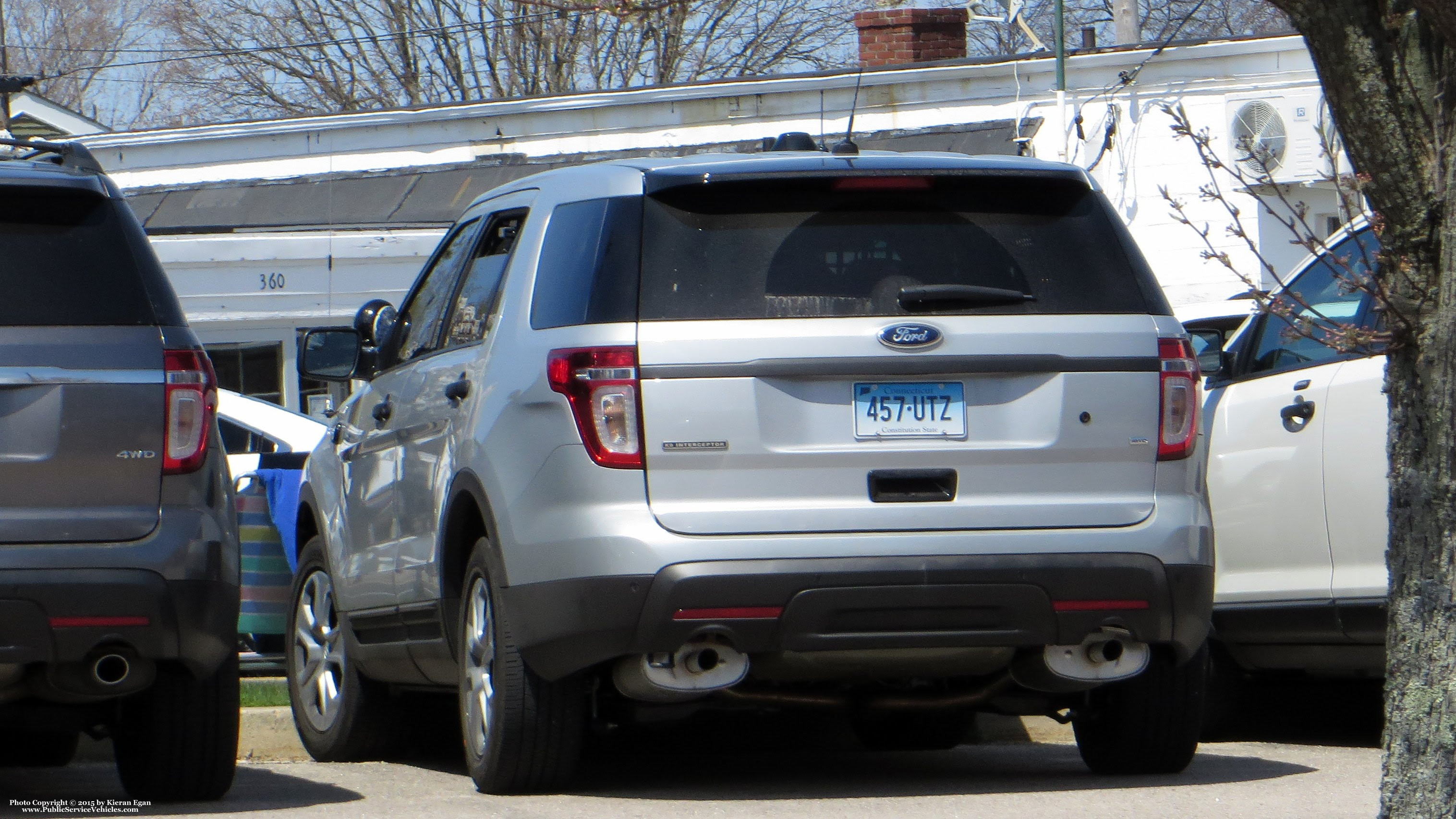 A photo  of Connecticut State Police
            Cruiser 457, a 2013-2015 Ford Police Interceptor Utility             taken by Kieran Egan