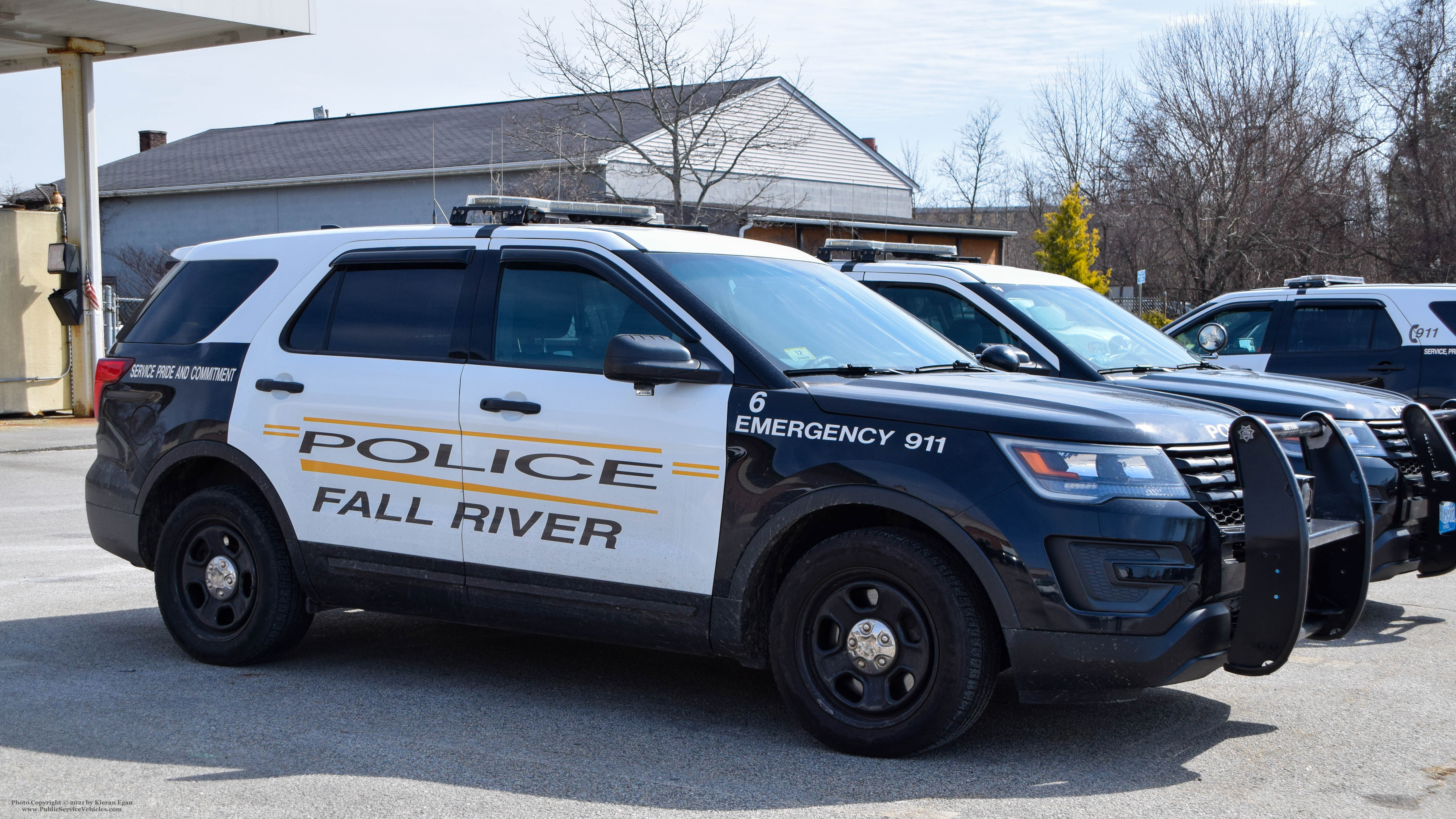 A photo  of Fall River Police
            Car 6, a 2016 Ford Police Interceptor Utility             taken by Kieran Egan